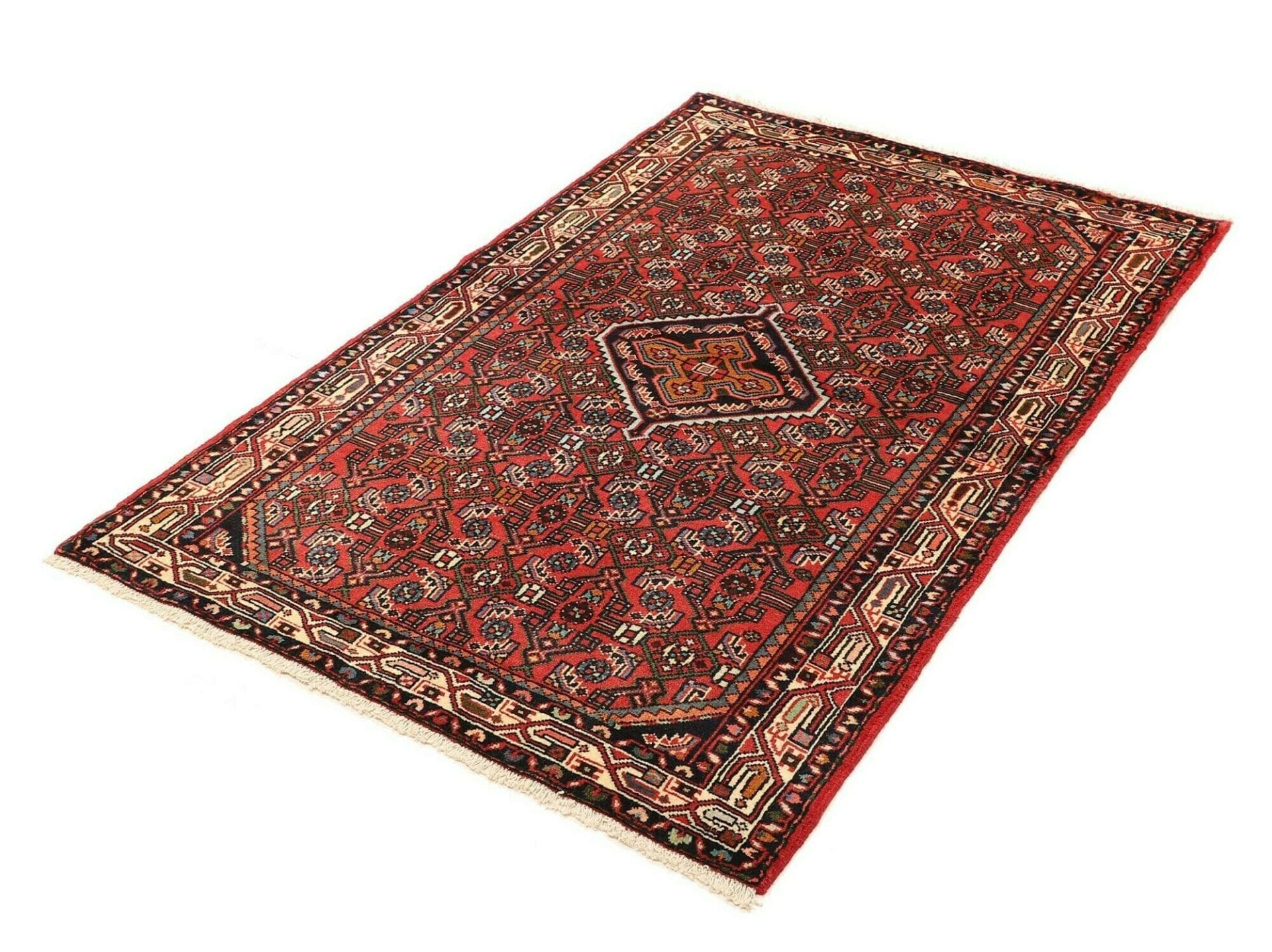 Hamadan Herati Perserteppich aus Iran, 103 × 152 cm