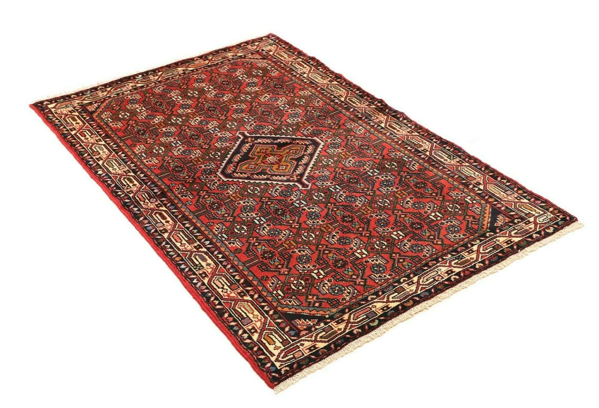 Hamadan Herati Perserteppich aus Iran, 103 × 152 cm