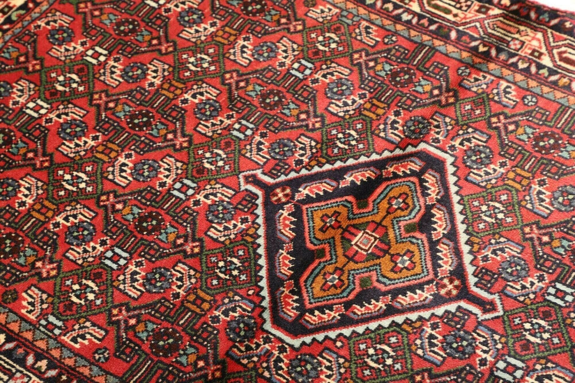 Hamadan Herati Perserteppich aus Iran, 103 × 152 cm