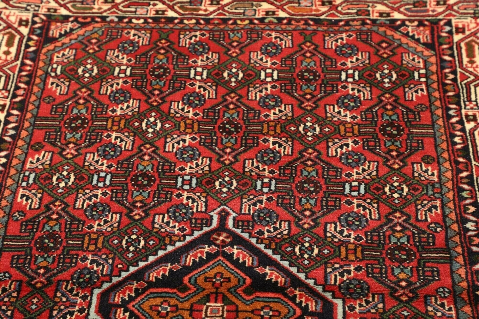 Hamadan Herati Perserteppich aus Iran, 103 × 152 cm