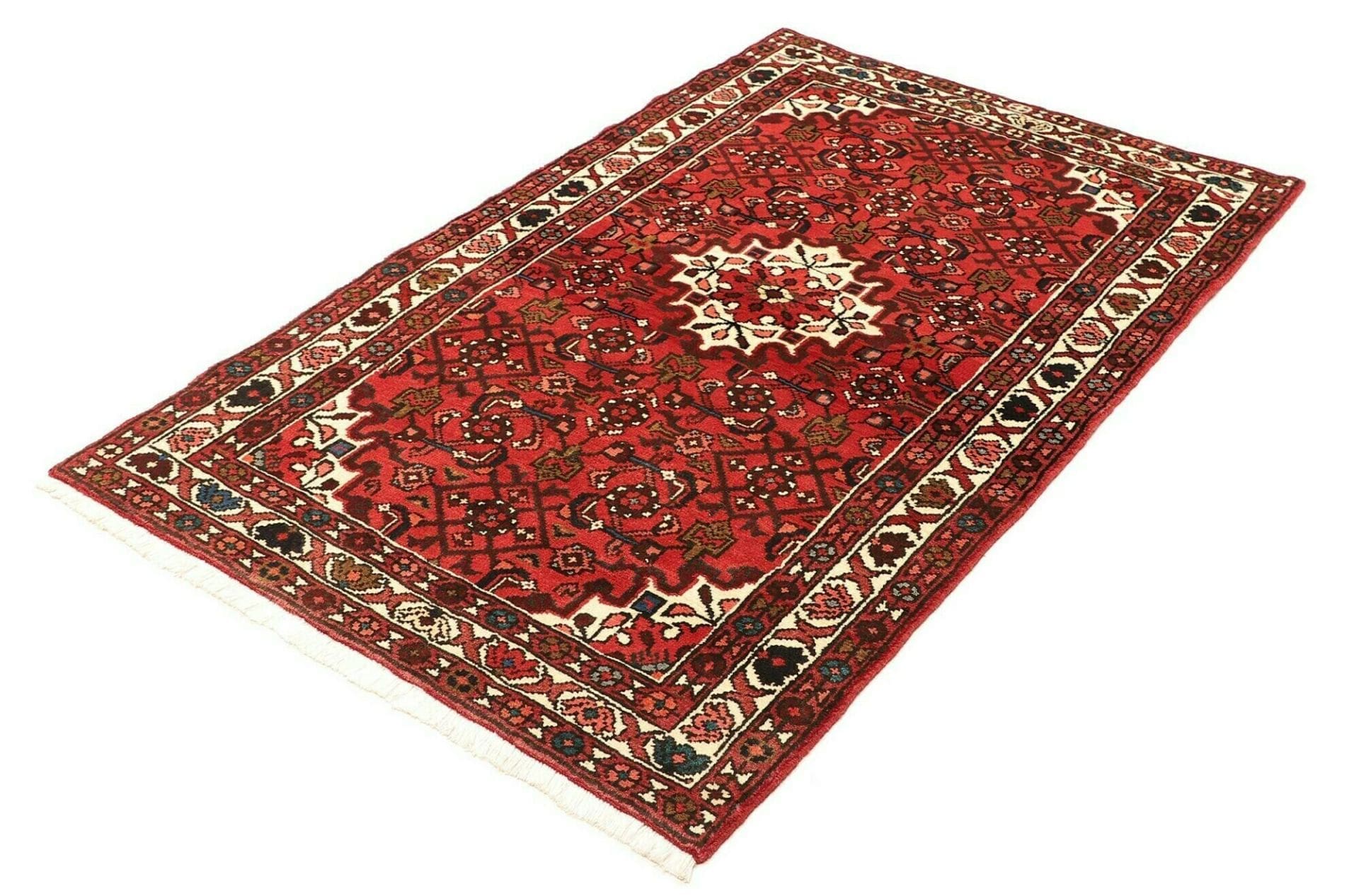 orientteppich-hamadan-107-x-155-cm-in-blau-rot-handgeknupft-1 Hamadan Perserteppich aus Iran, 107 × 155 cm