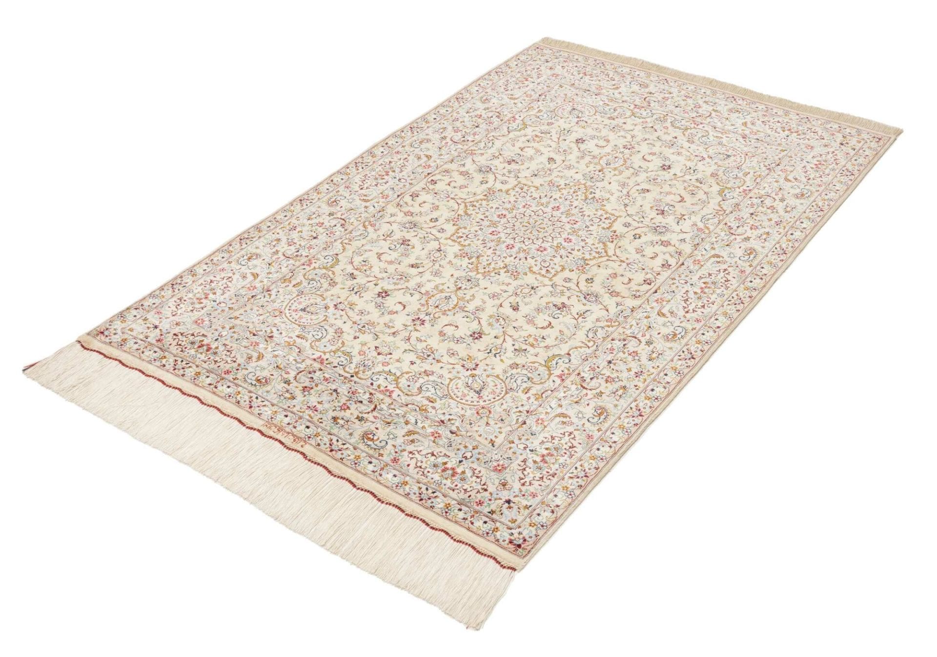 Ghom Perserteppich aus Iran, 102 × 150 cm