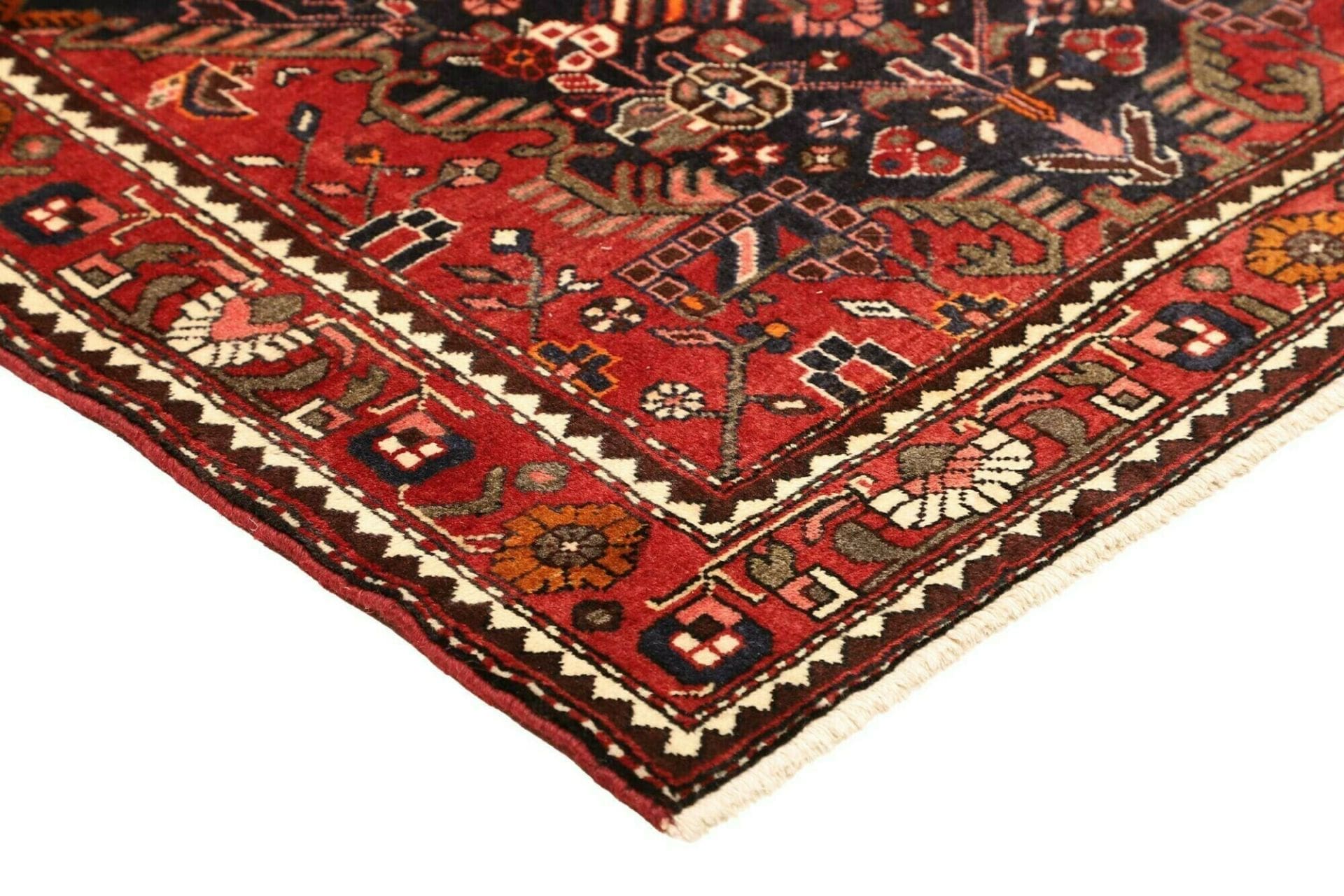 Hamadan Herati Perserteppich 111 × 153 cm aus Wolle, handgeknüpft