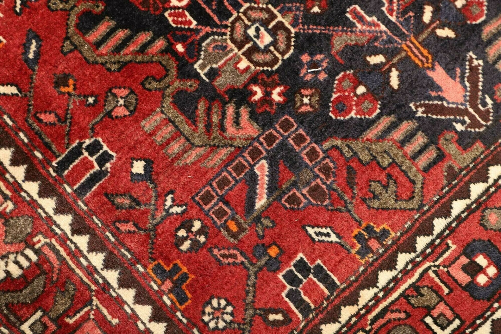 Hamadan Herati Perserteppich 111 × 153 cm aus Wolle, handgeknüpft