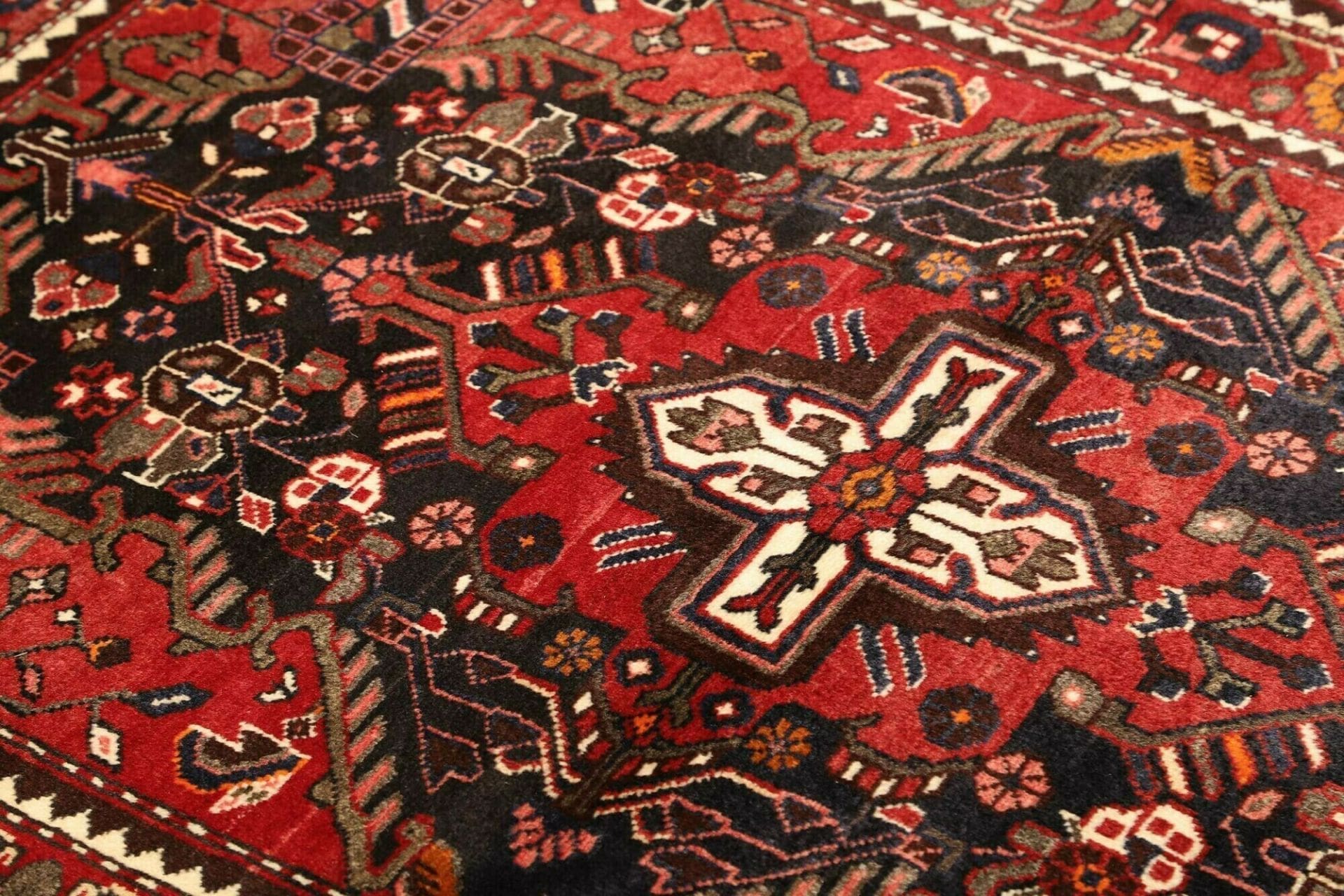 Hamadan Herati Perserteppich 111 × 153 cm aus Wolle, handgeknüpft