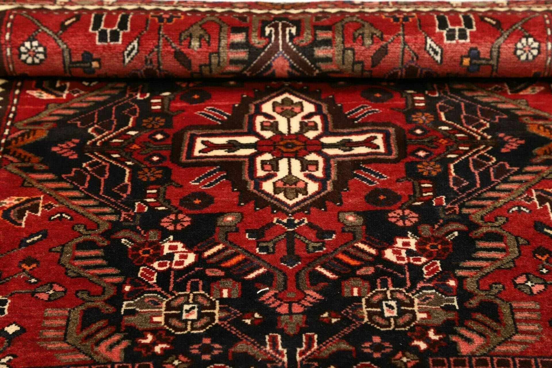 Hamadan Herati Perserteppich 111 × 153 cm aus Wolle, handgeknüpft