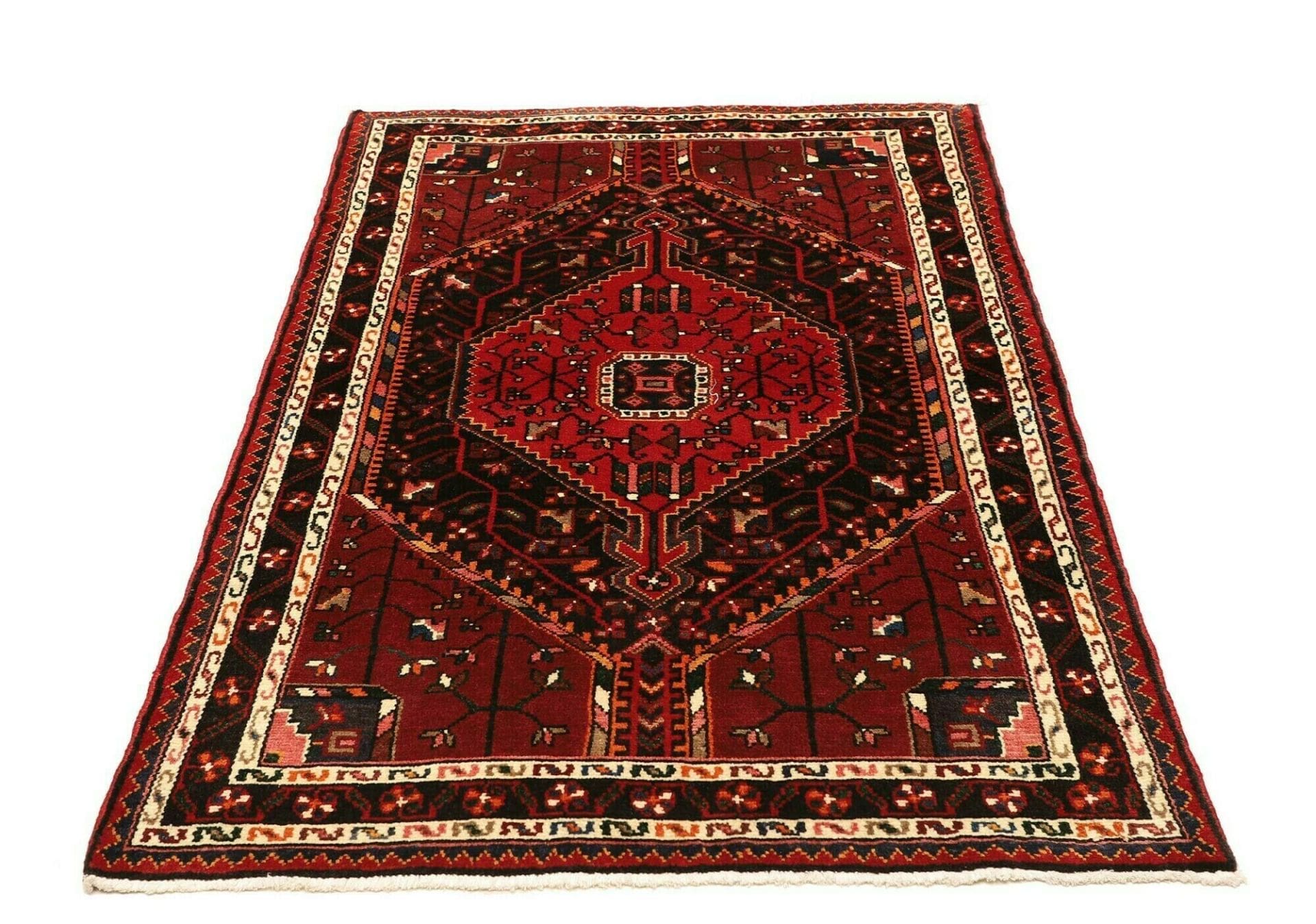 hamadan-teppich-108-x-164cm-schurwolle-herati-muster-handgeknupft-3 Hamadan Herati Perserteppich 108 × 164 cm aus Wolle, handgeknüpft