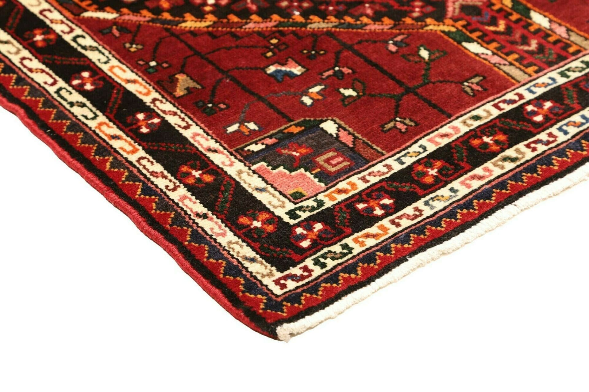 hamadan-teppich-108-x-164cm-schurwolle-herati-muster-handgeknupft-4 Hamadan Herati Perserteppich 108 × 164 cm aus Wolle, handgeknüpft