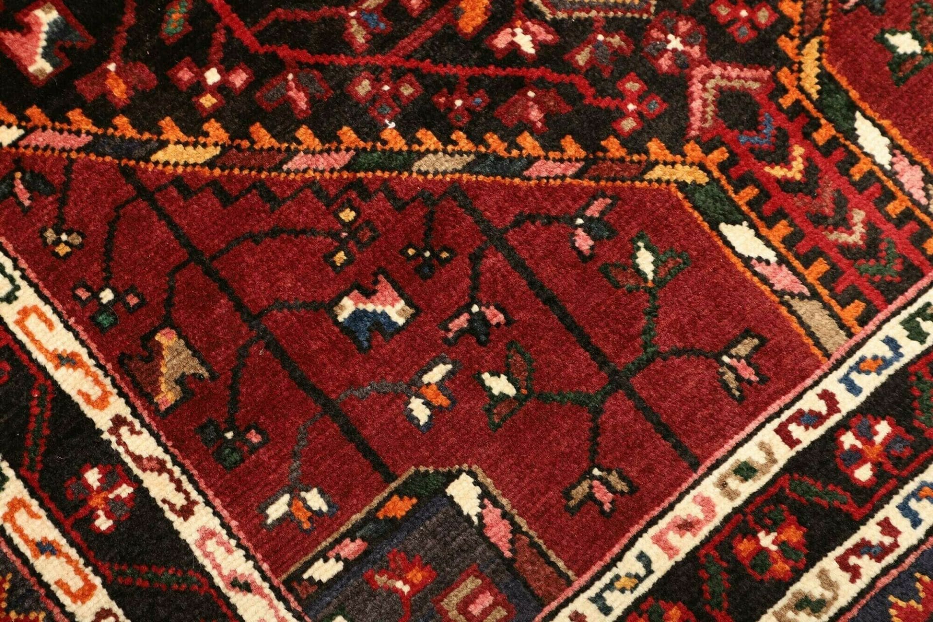 hamadan-teppich-108-x-164cm-schurwolle-herati-muster-handgeknupft-5 Hamadan Herati Perserteppich 108 × 164 cm aus Wolle, handgeknüpft