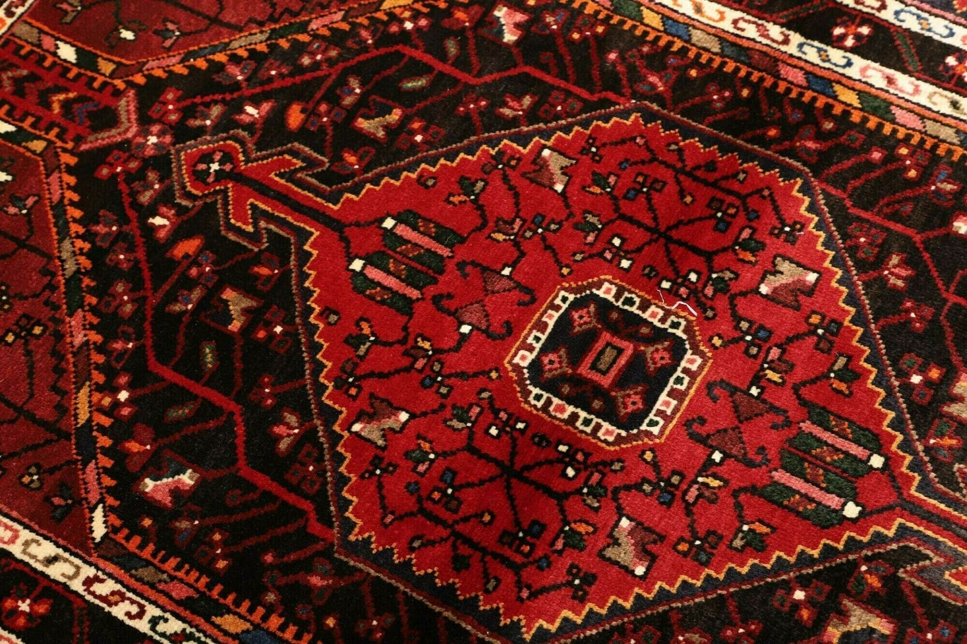 hamadan-teppich-108-x-164cm-schurwolle-herati-muster-handgeknupft-6 Hamadan Herati Perserteppich 108 × 164 cm aus Wolle, handgeknüpft