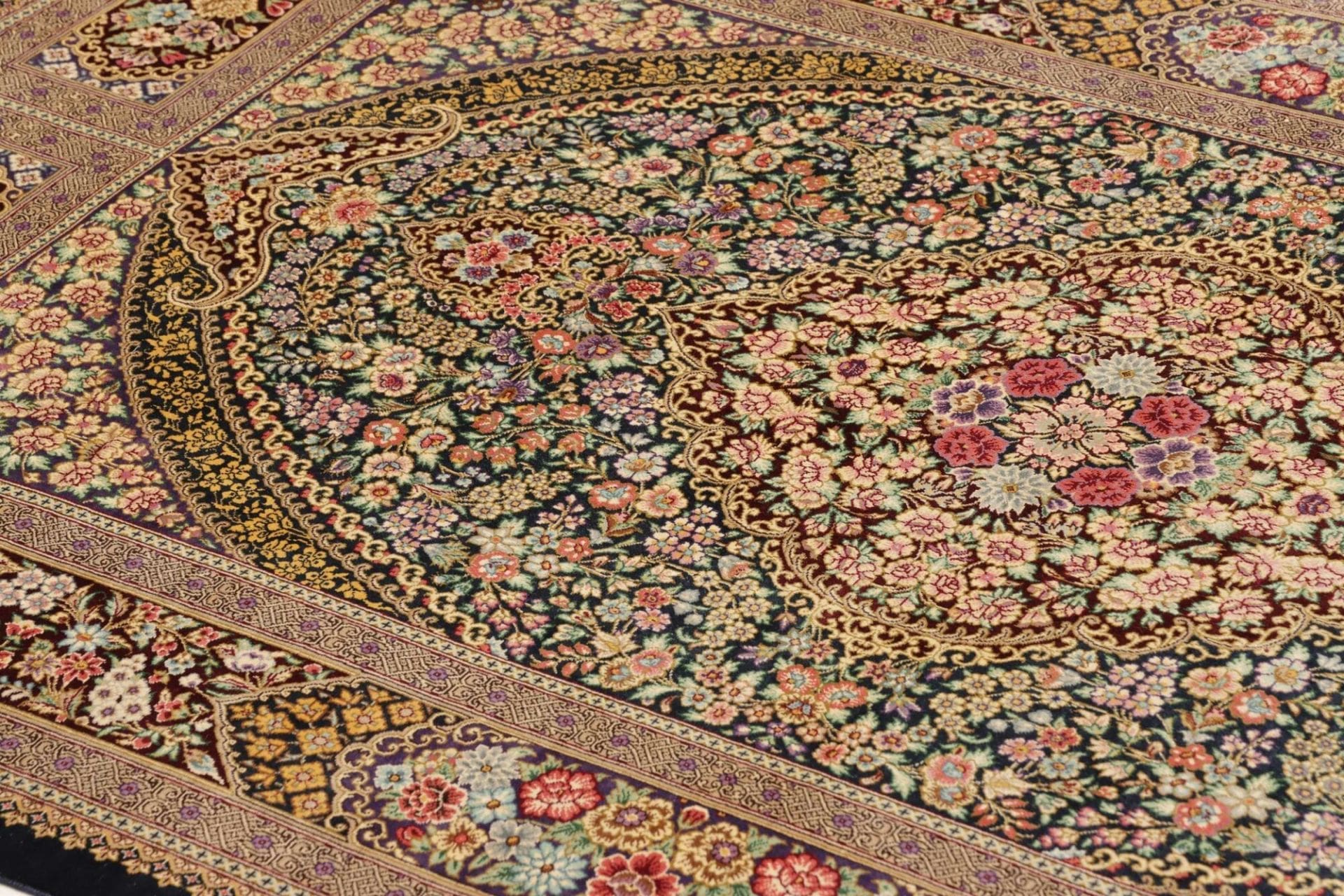 Handgeknüpfter Ghom Perserteppich 104 × 155 cm