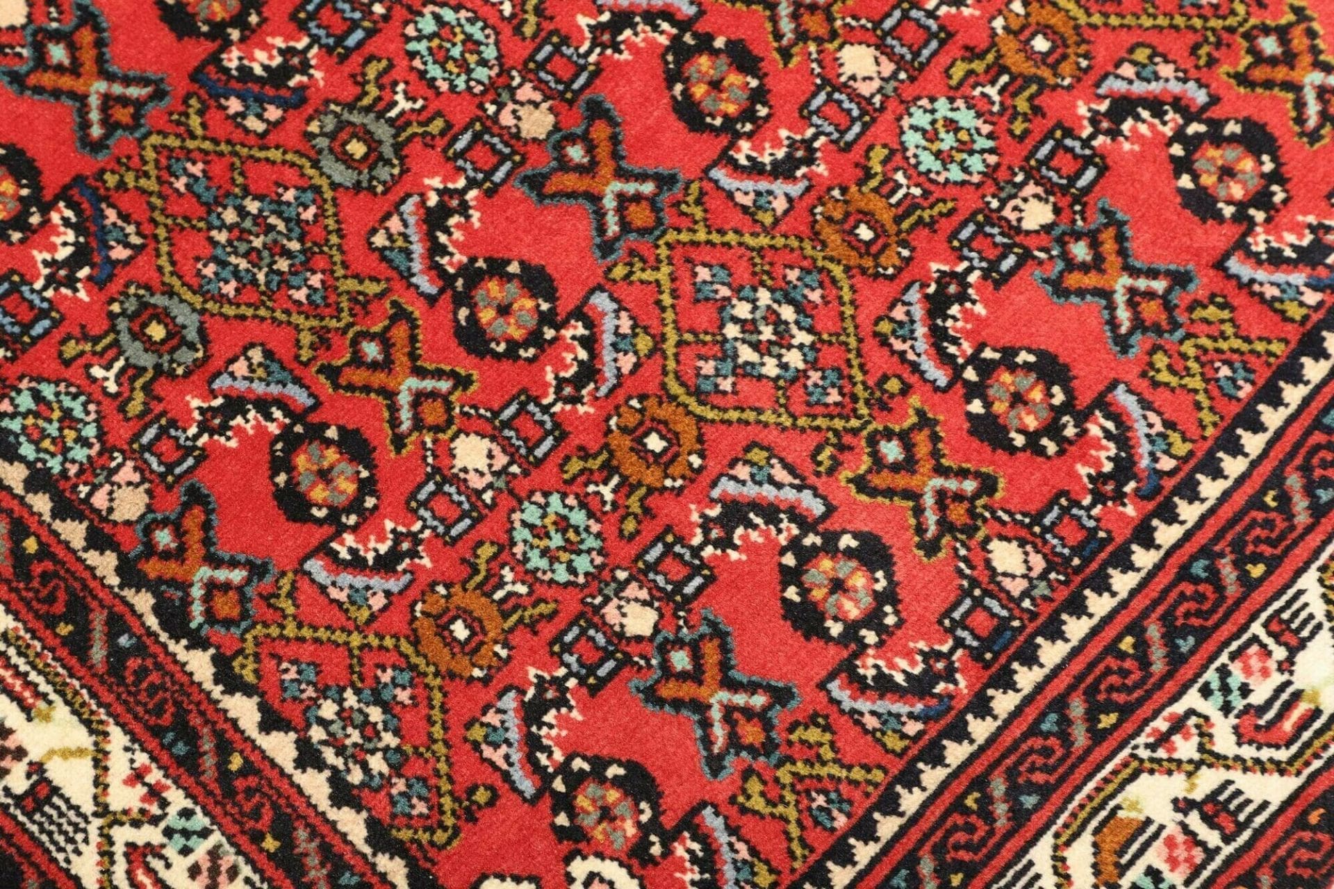 Handgeknüpfter Hamadan Herati Perserteppich 102 × 149 cm