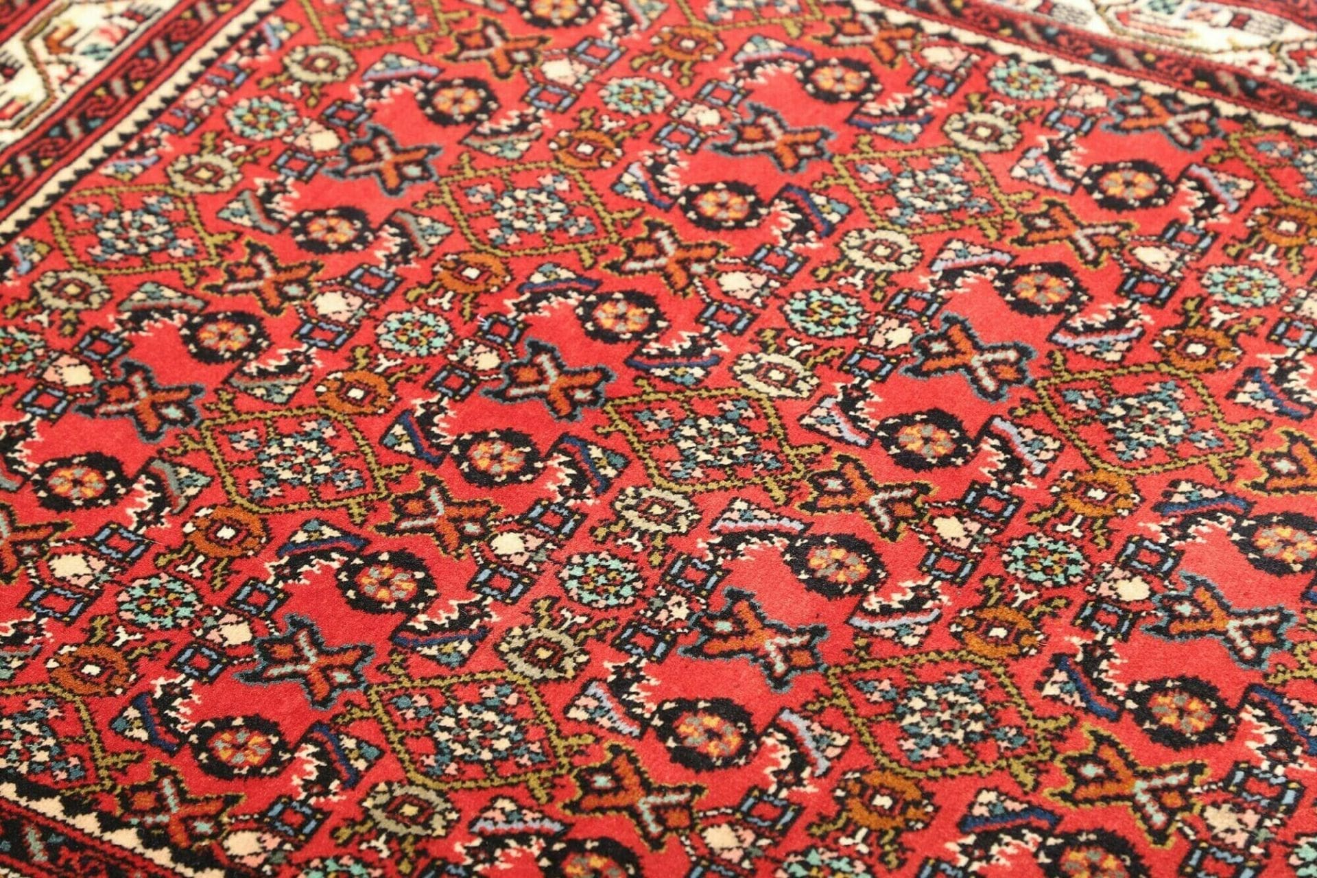 Handgeknüpfter Hamadan Herati Perserteppich 102 × 149 cm