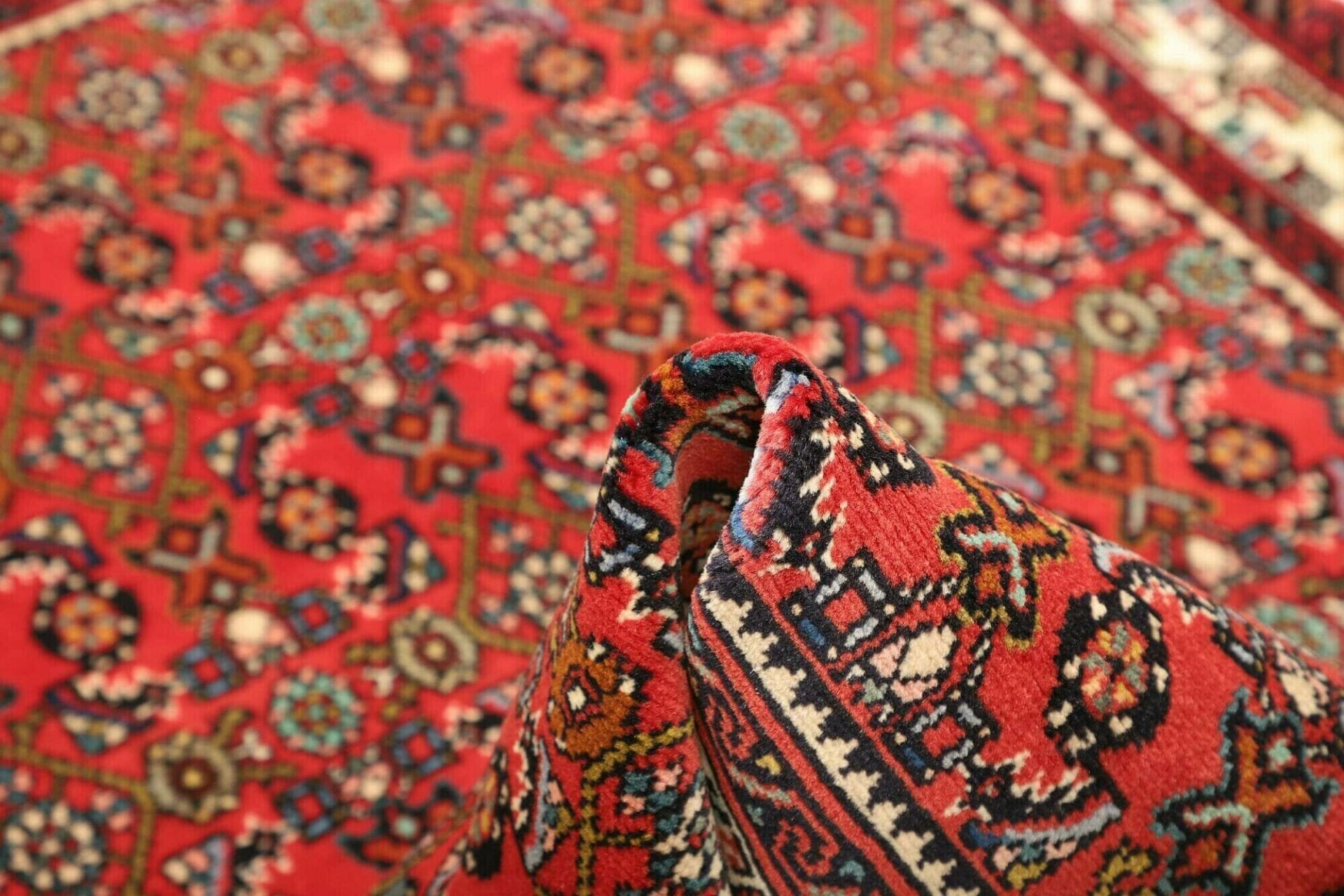 Handgeknüpfter Hamadan Herati Perserteppich 102 × 149 cm