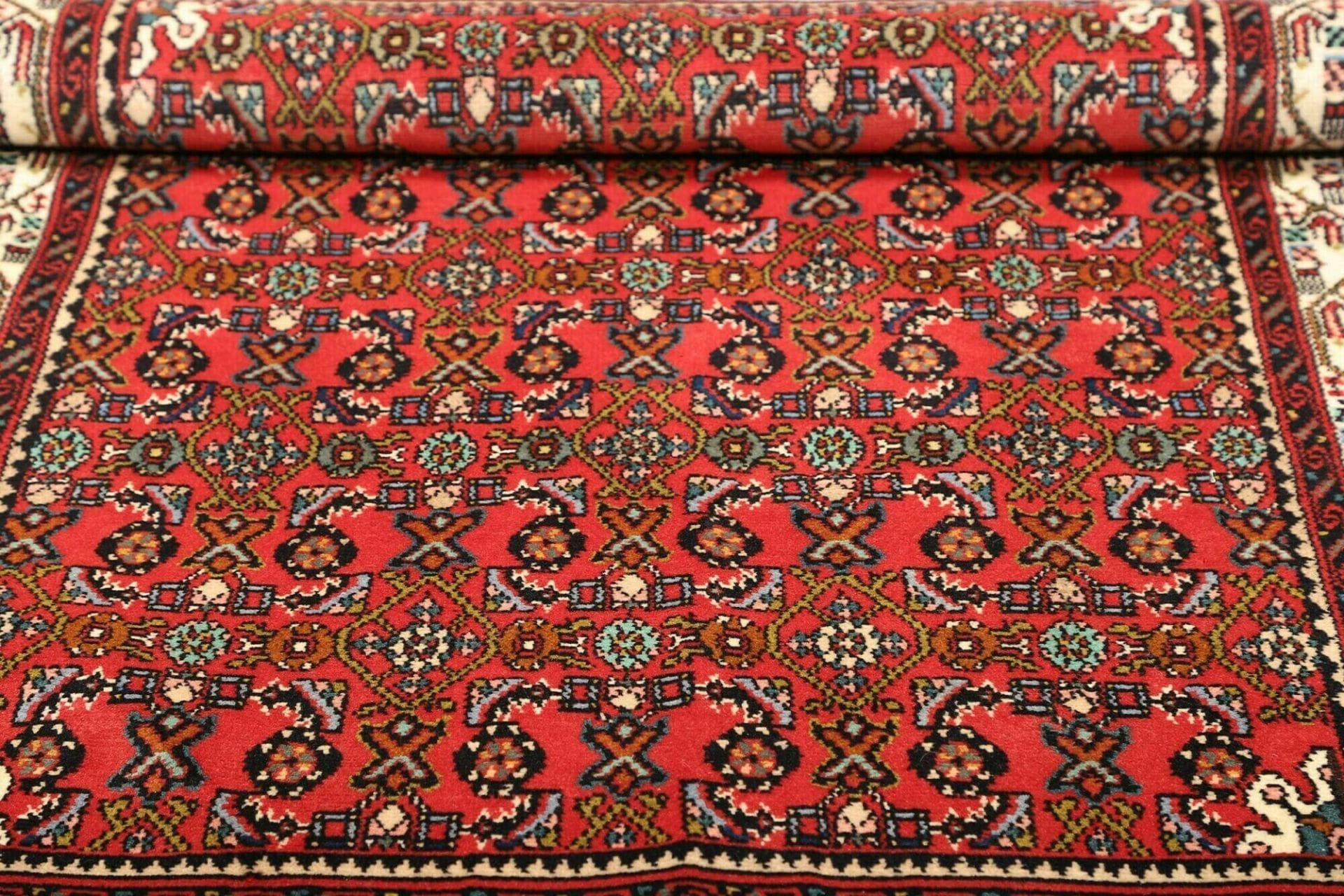 Handgeknüpfter Hamadan Herati Perserteppich 102 × 149 cm