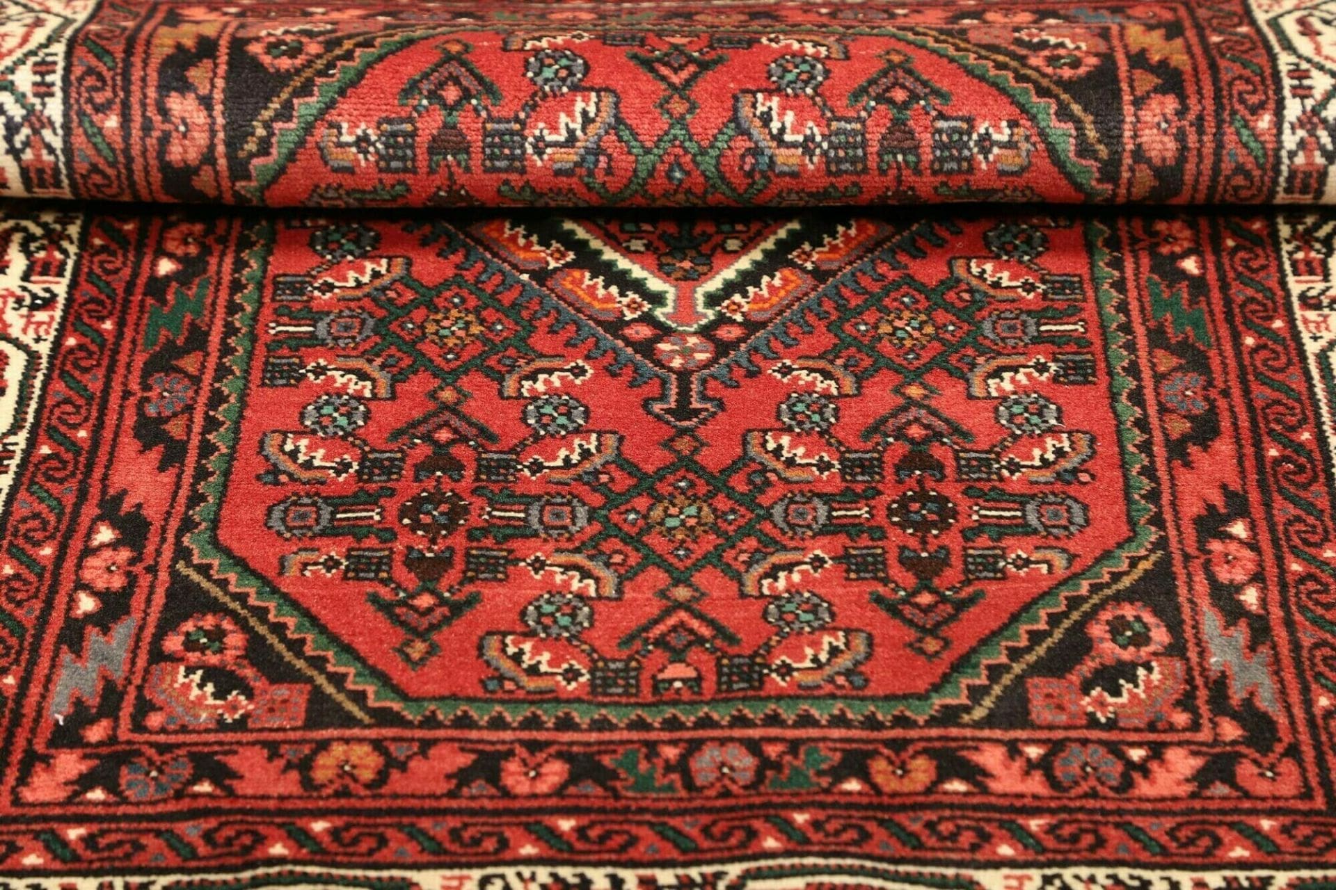 Handgeknüpfter Hamadan Herati Perserteppich 103 × 150 cm
