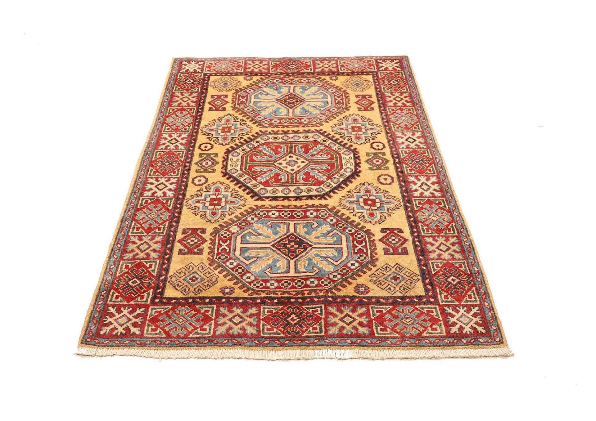 Kazak Orientteppich 103 × 153 cm aus Wolle, handgeknüpft
