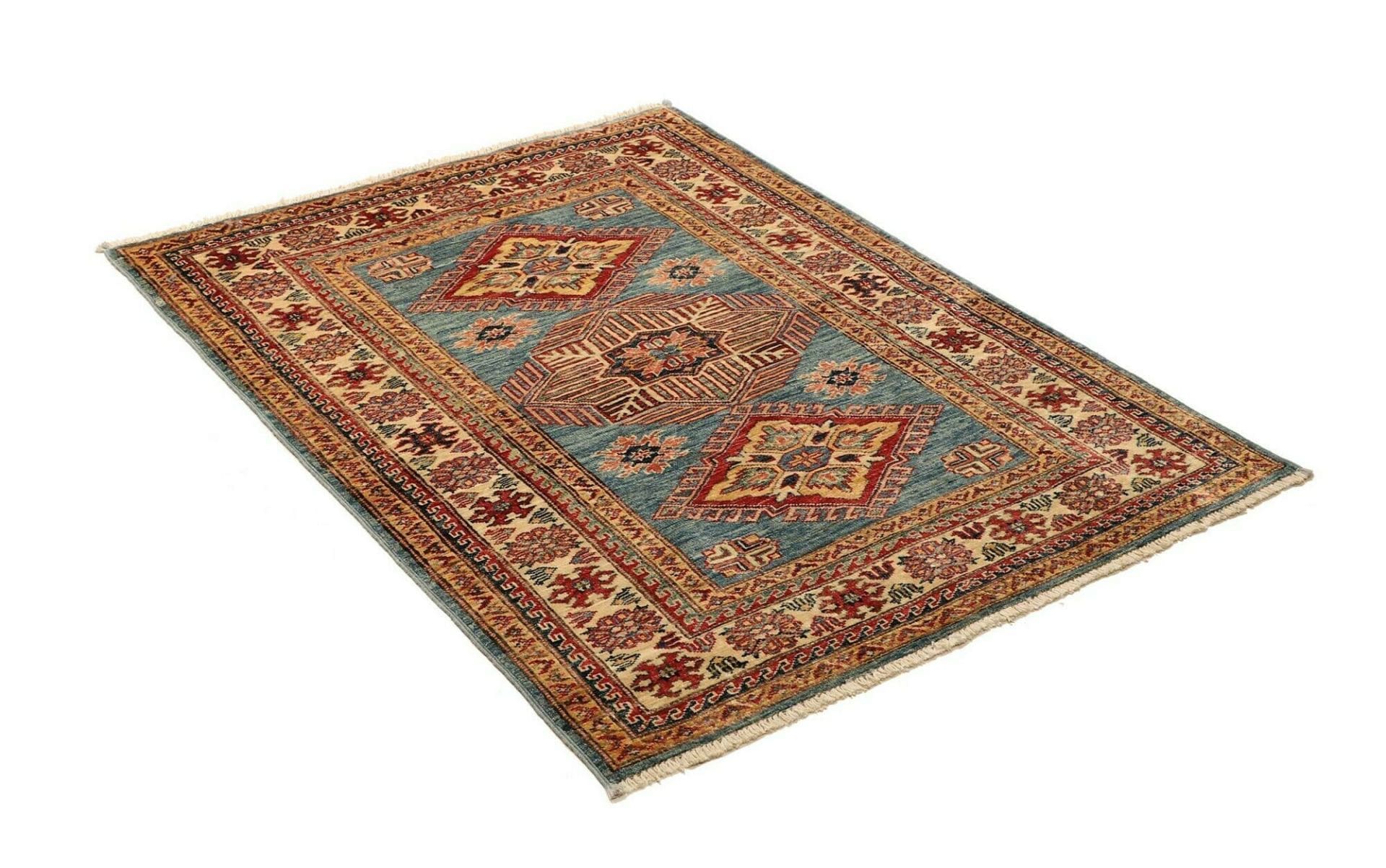 Kazak Orientteppich aus Pakistan, 103 × 134 cm