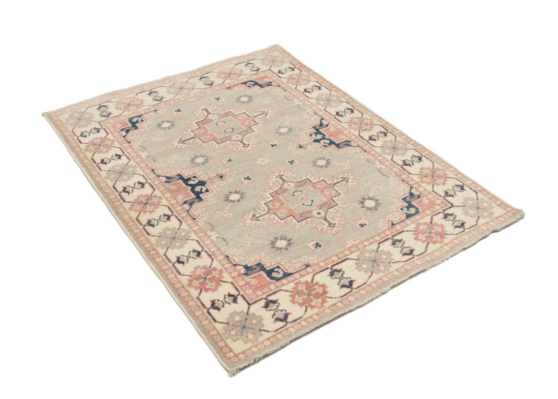 Handgeknüpfter Kazak Orientteppich, 108 × 135 cm, Wolle