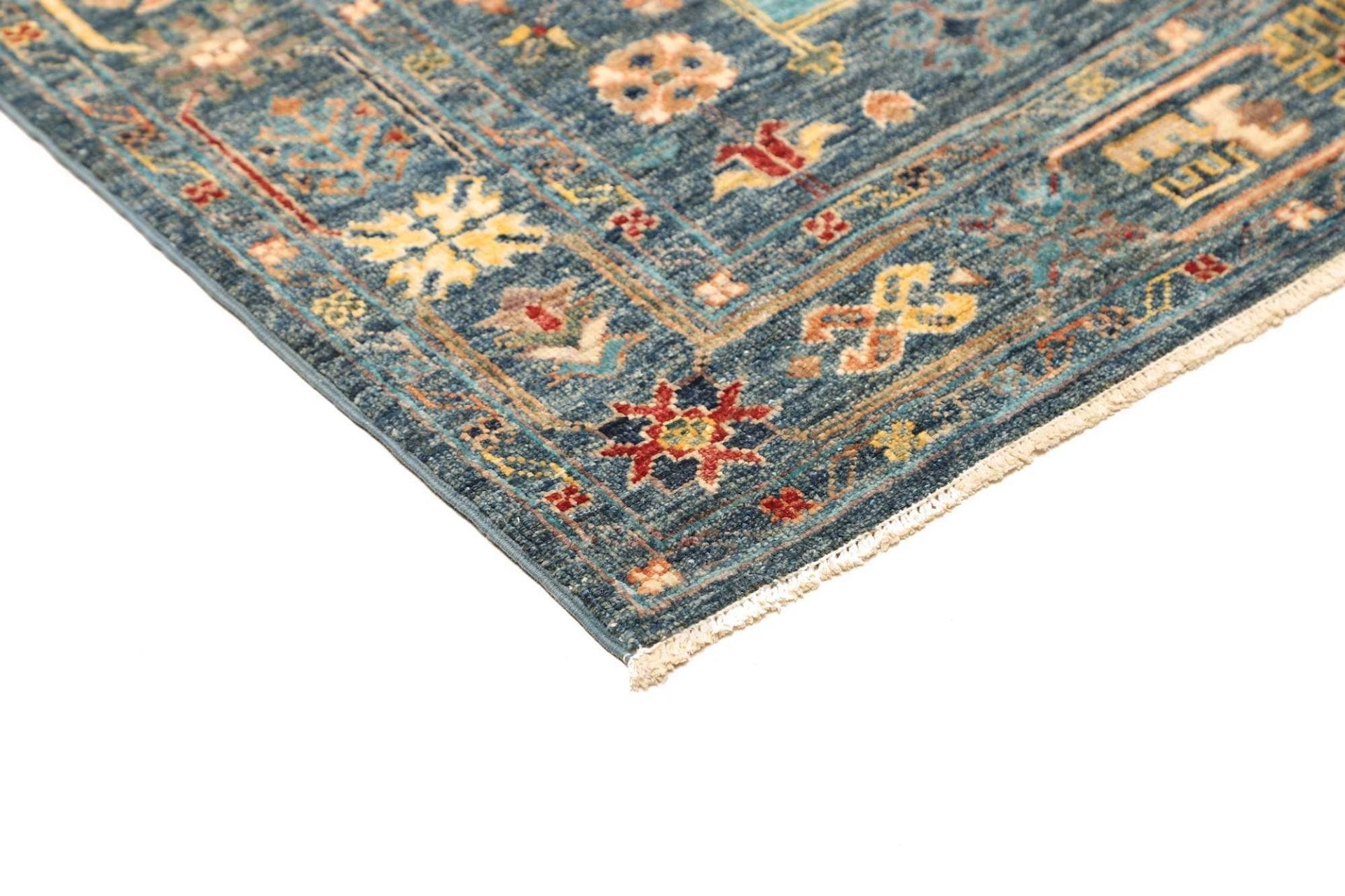 Samarkand Orientteppich 105 × 157 cm aus Wolle, handgeknüpft