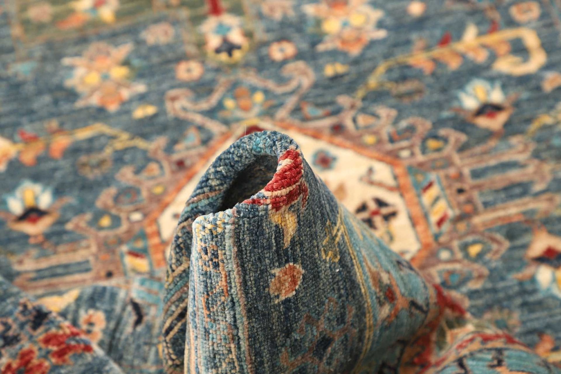 Samarkand Orientteppich 105 × 157 cm aus Wolle, handgeknüpft
