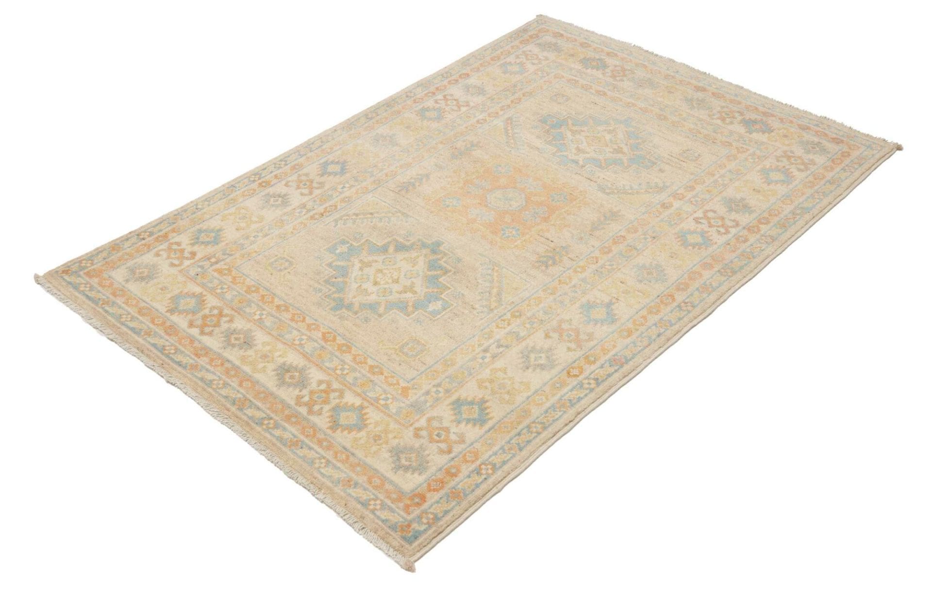 Kazak Orientteppich 104 × 148 cm aus Wolle, handgeknüpft