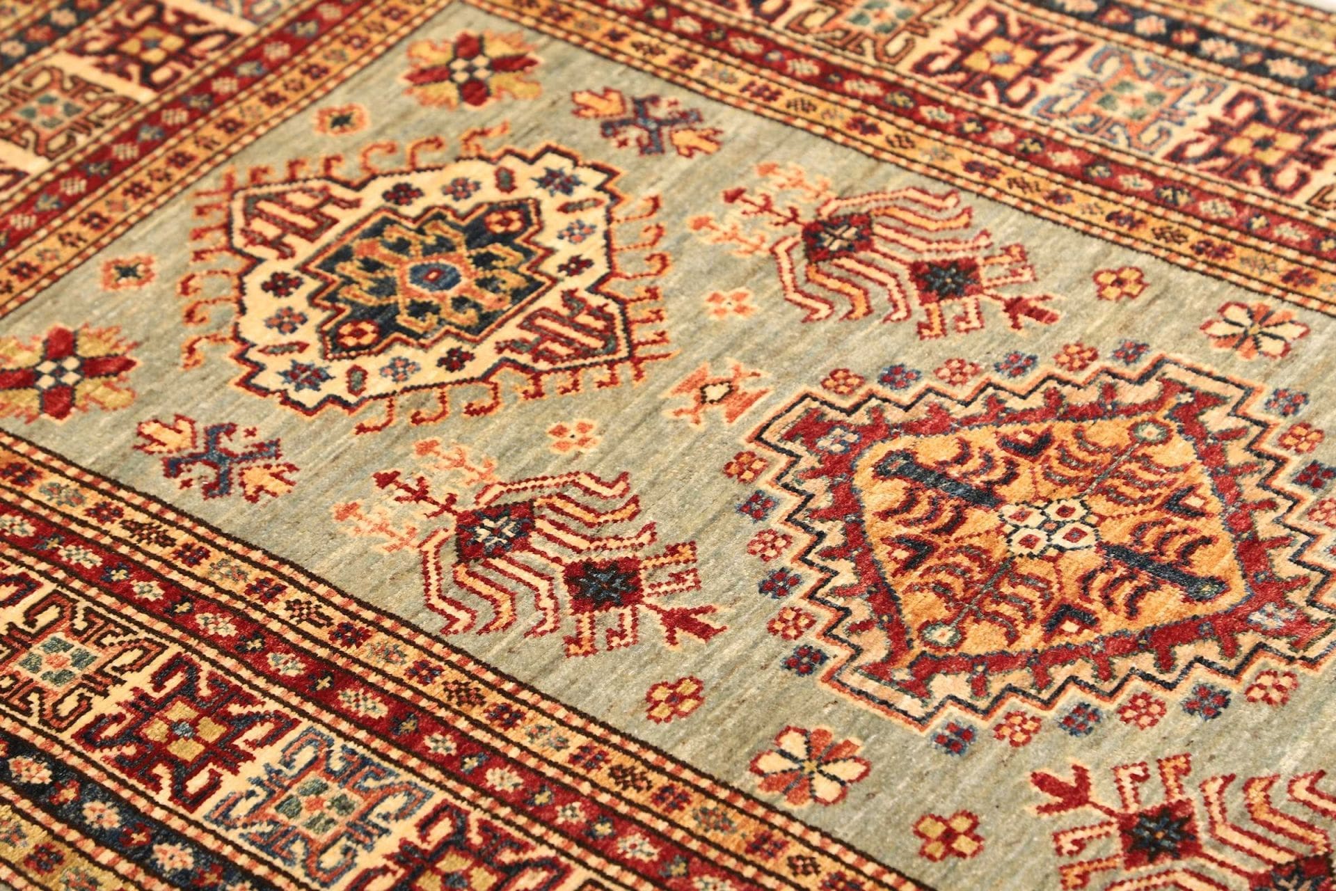 Handgeknüpfter Kazak Orientteppich, 103 × 155 cm, Wolle