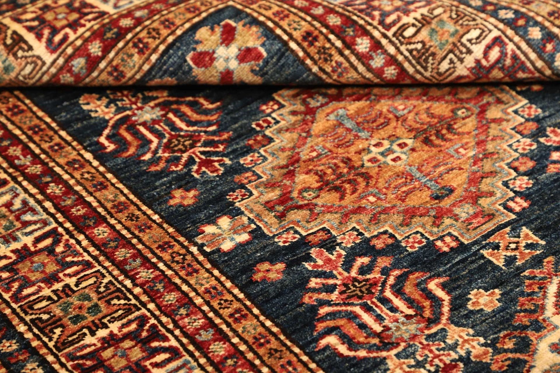 Kazak Orientteppich aus Pakistan, 101 × 147 cm