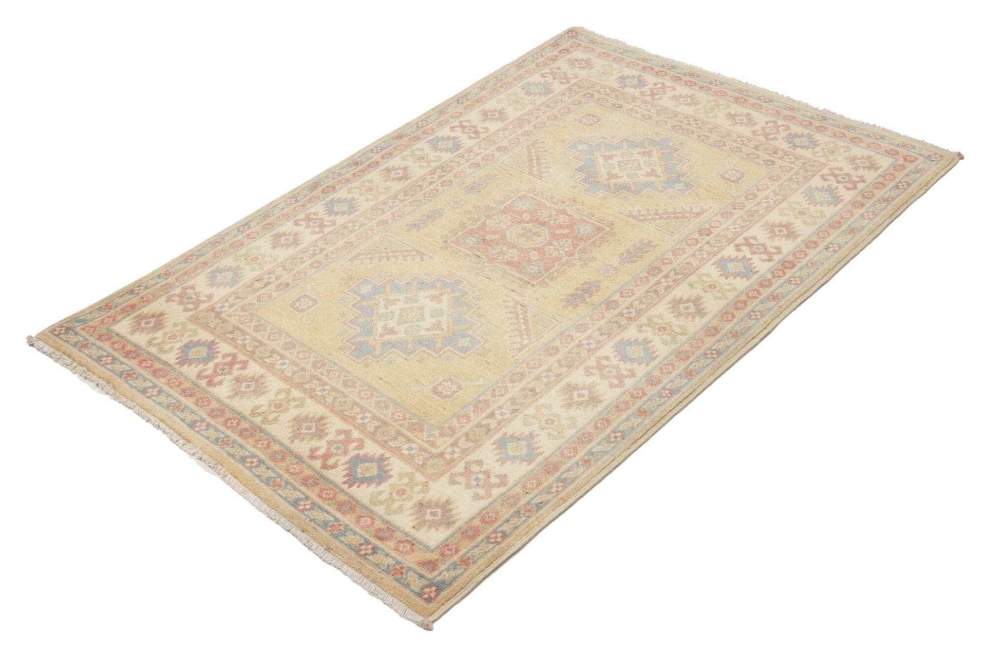 Handgeknüpfter Kazak Orientteppich, 101 × 147 cm, Wolle