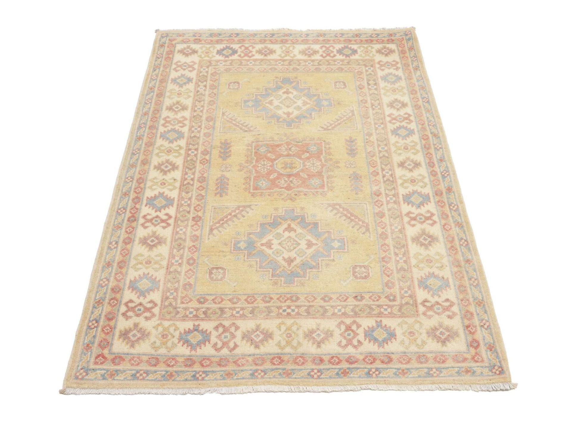 Handgeknüpfter Kazak Orientteppich, 101 × 147 cm, Wolle