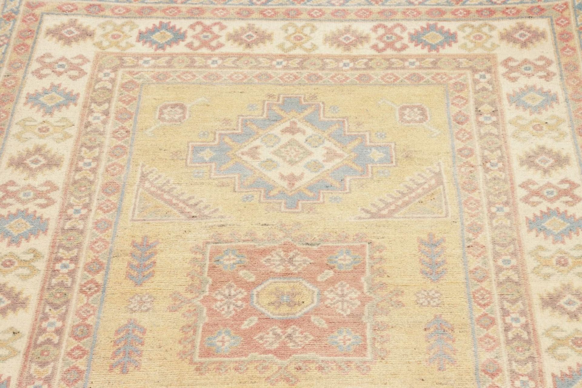 Handgeknüpfter Kazak Orientteppich, 101 × 147 cm, Wolle