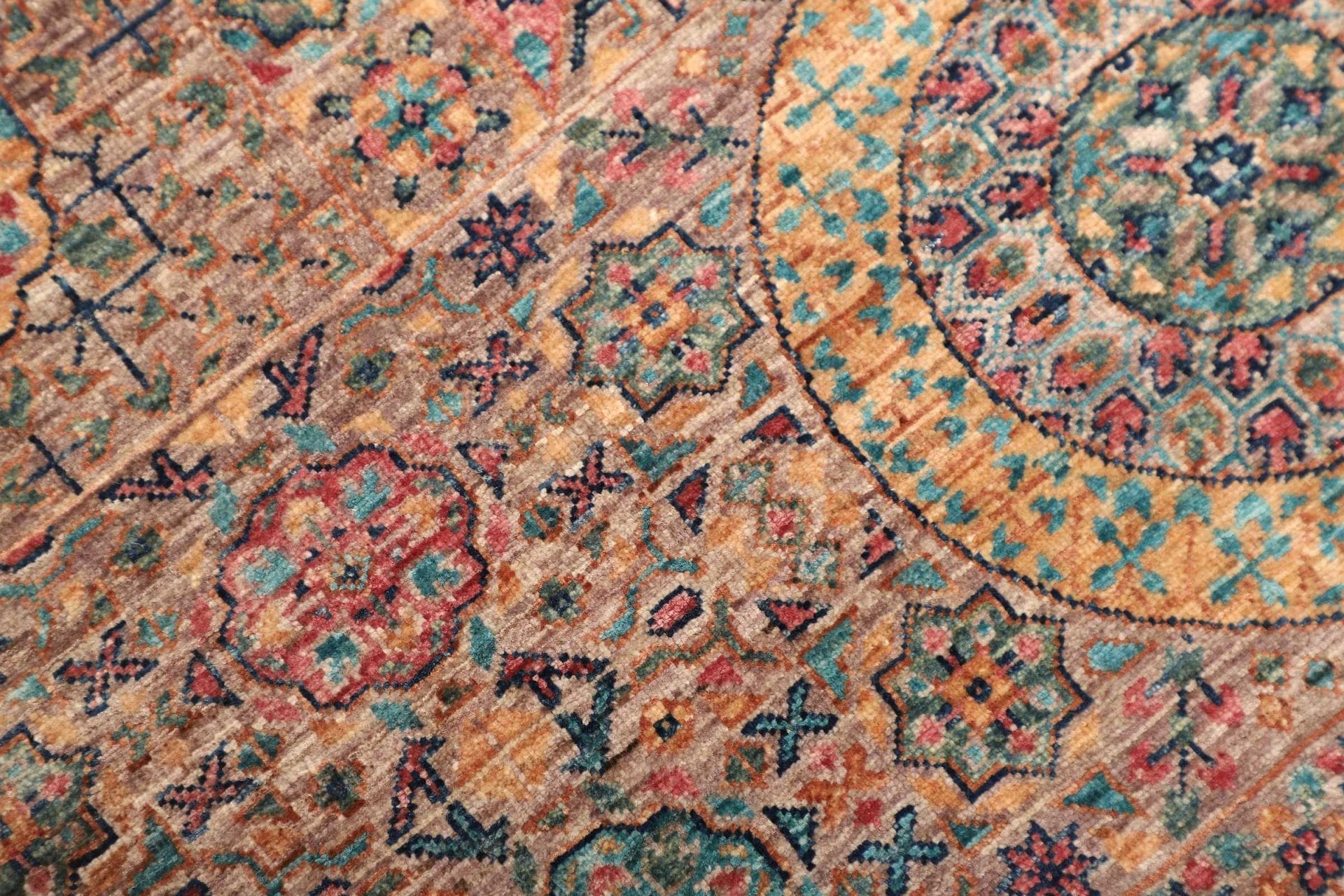 Mamluk Orientteppich 102 × 155 cm aus Wolle, handgeknüpft