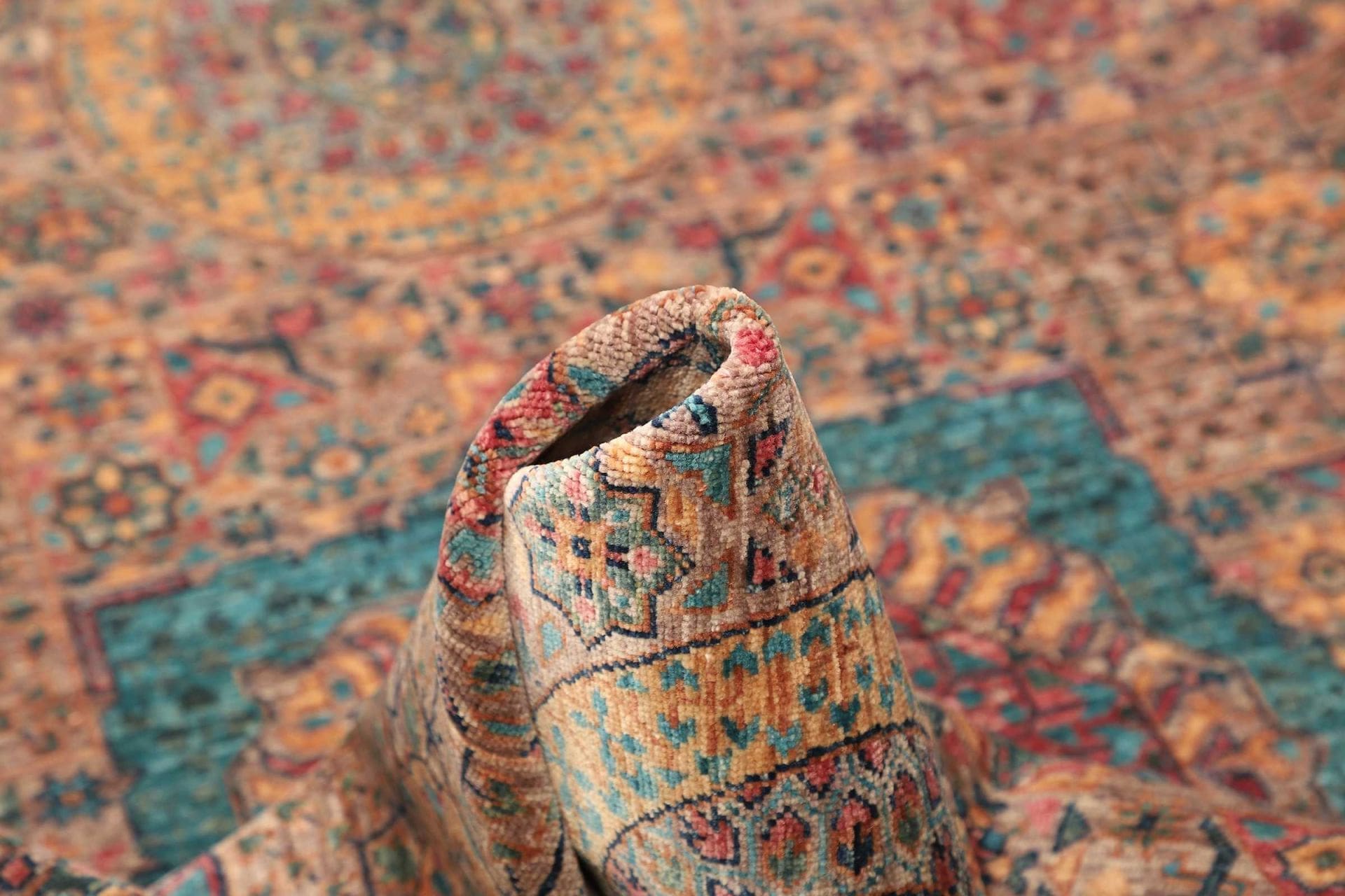 Mamluk Orientteppich 102 × 155 cm aus Wolle, handgeknüpft