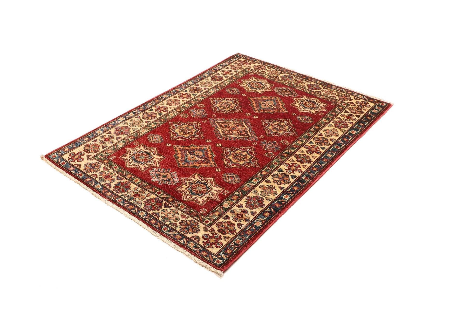 Kazak Orientteppich aus Pakistan, 103 × 140 cm