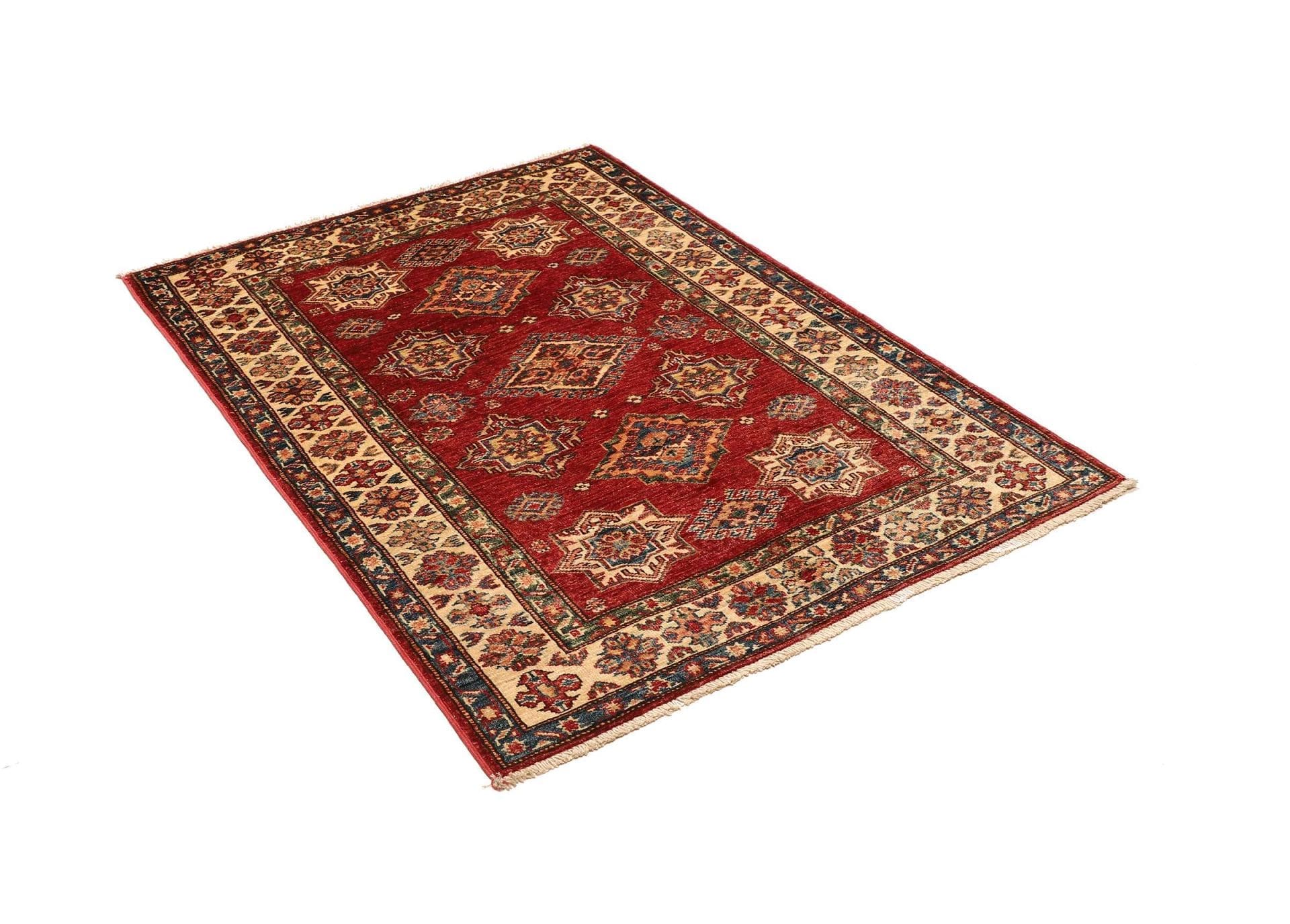 Kazak Orientteppich aus Pakistan, 103 × 140 cm