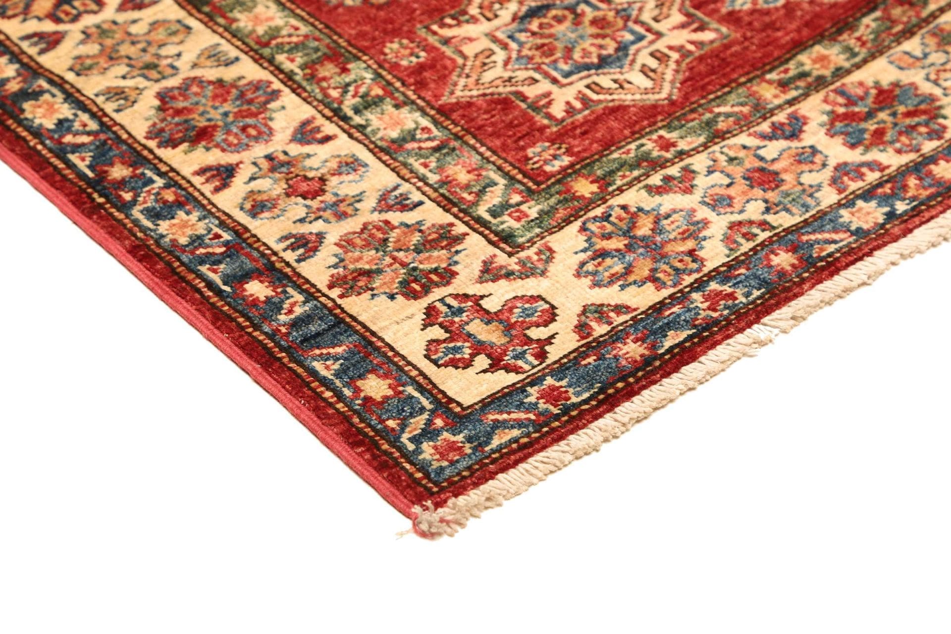 Kazak Orientteppich aus Pakistan, 103 × 140 cm