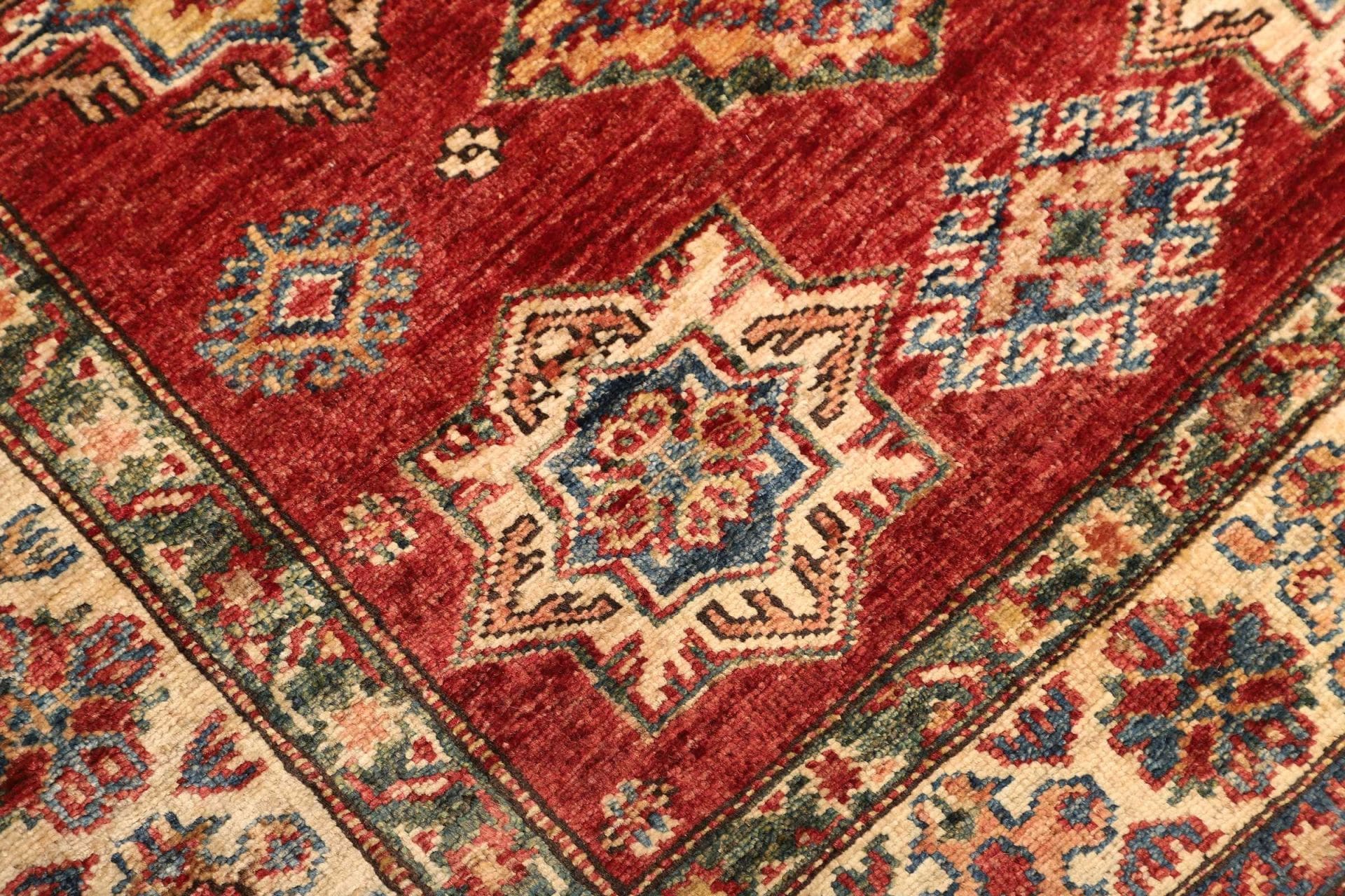 Kazak Orientteppich aus Pakistan, 103 × 140 cm