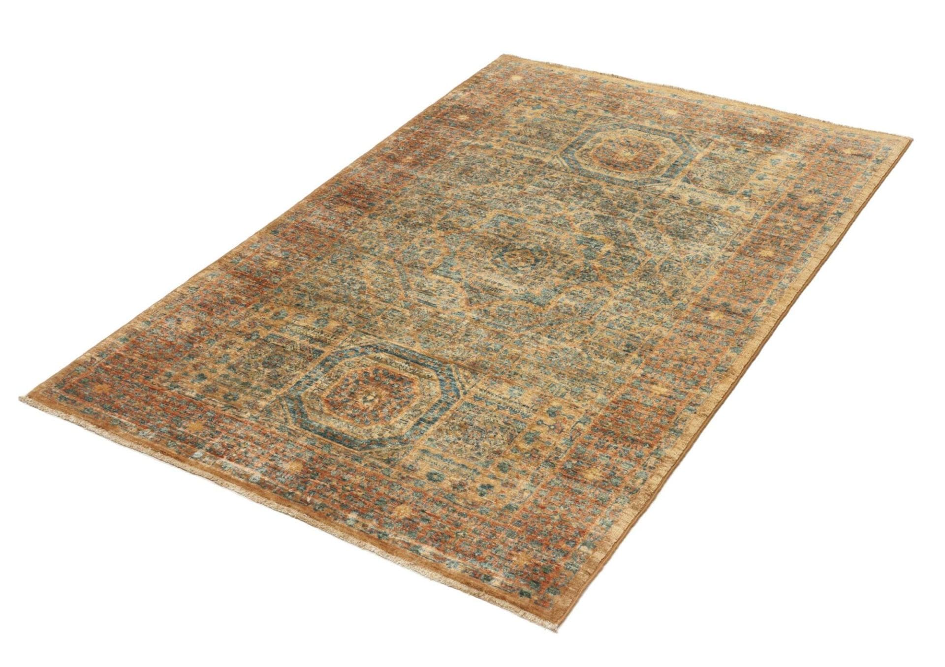 Handgeknüpfter Mamluk Orientteppich, 103 × 158 cm, Wolle