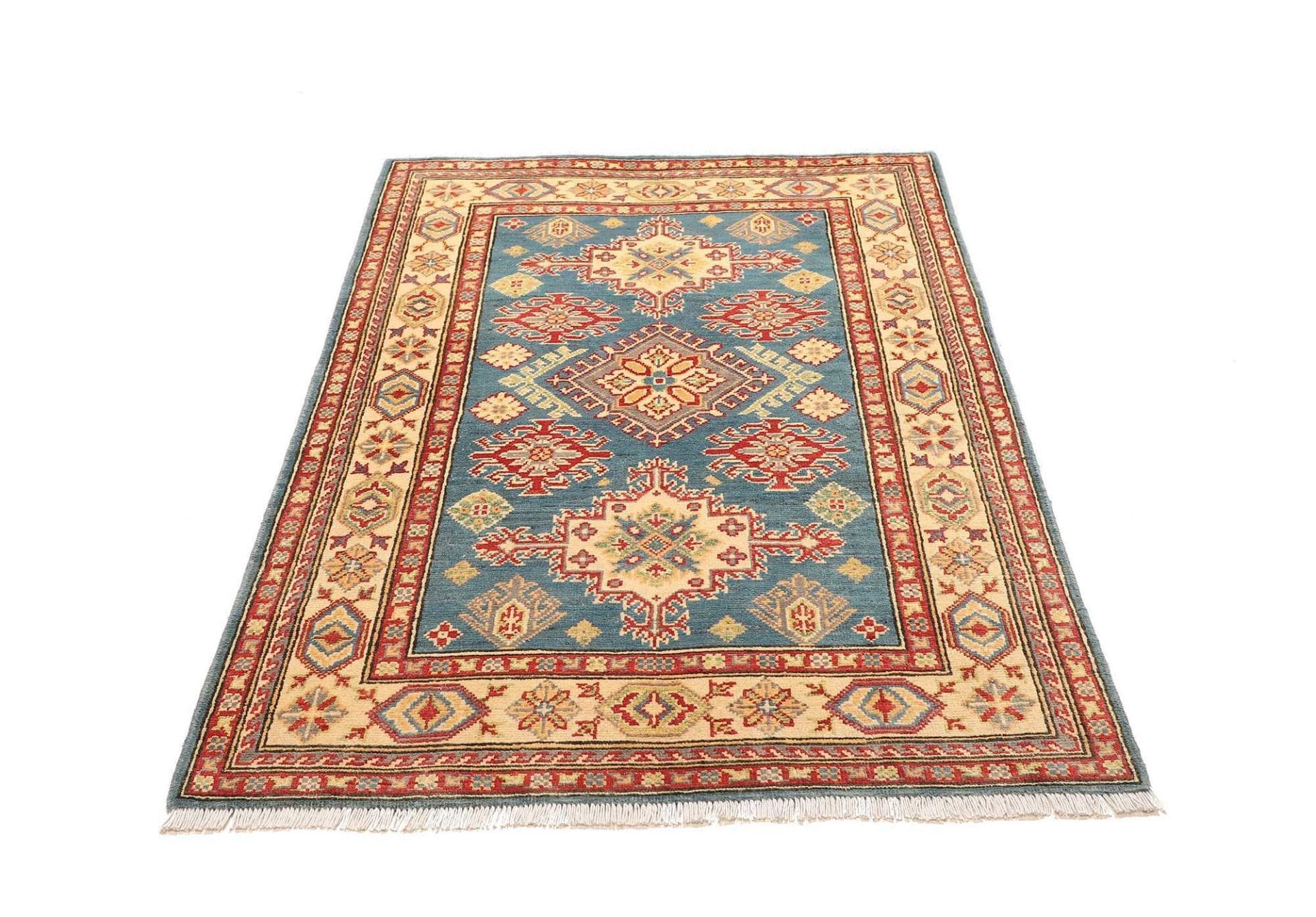 Handgeknüpfter Kazak Orientteppich, 101 × 150 cm, Wolle