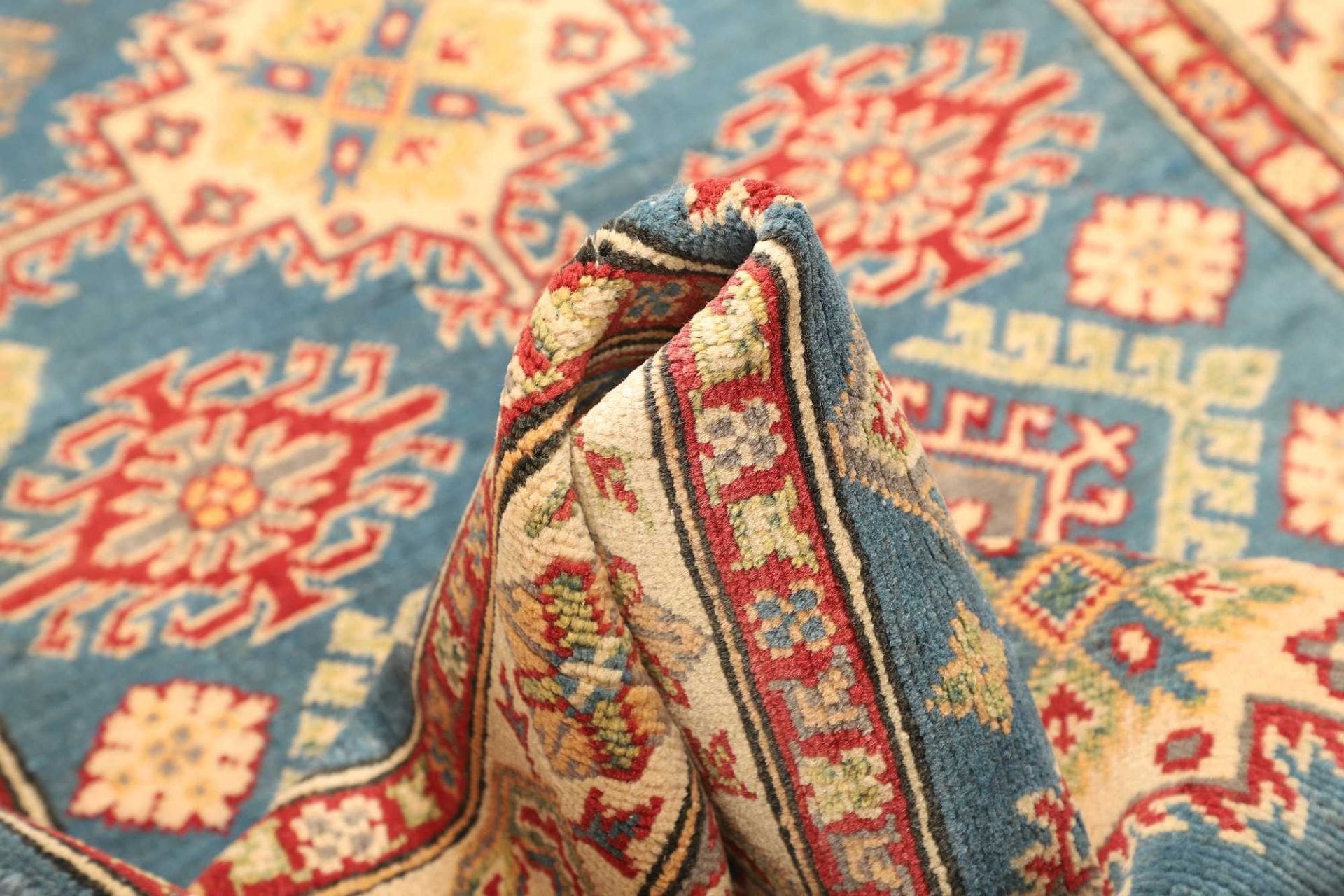 Handgeknüpfter Kazak Orientteppich, 101 × 150 cm, Wolle