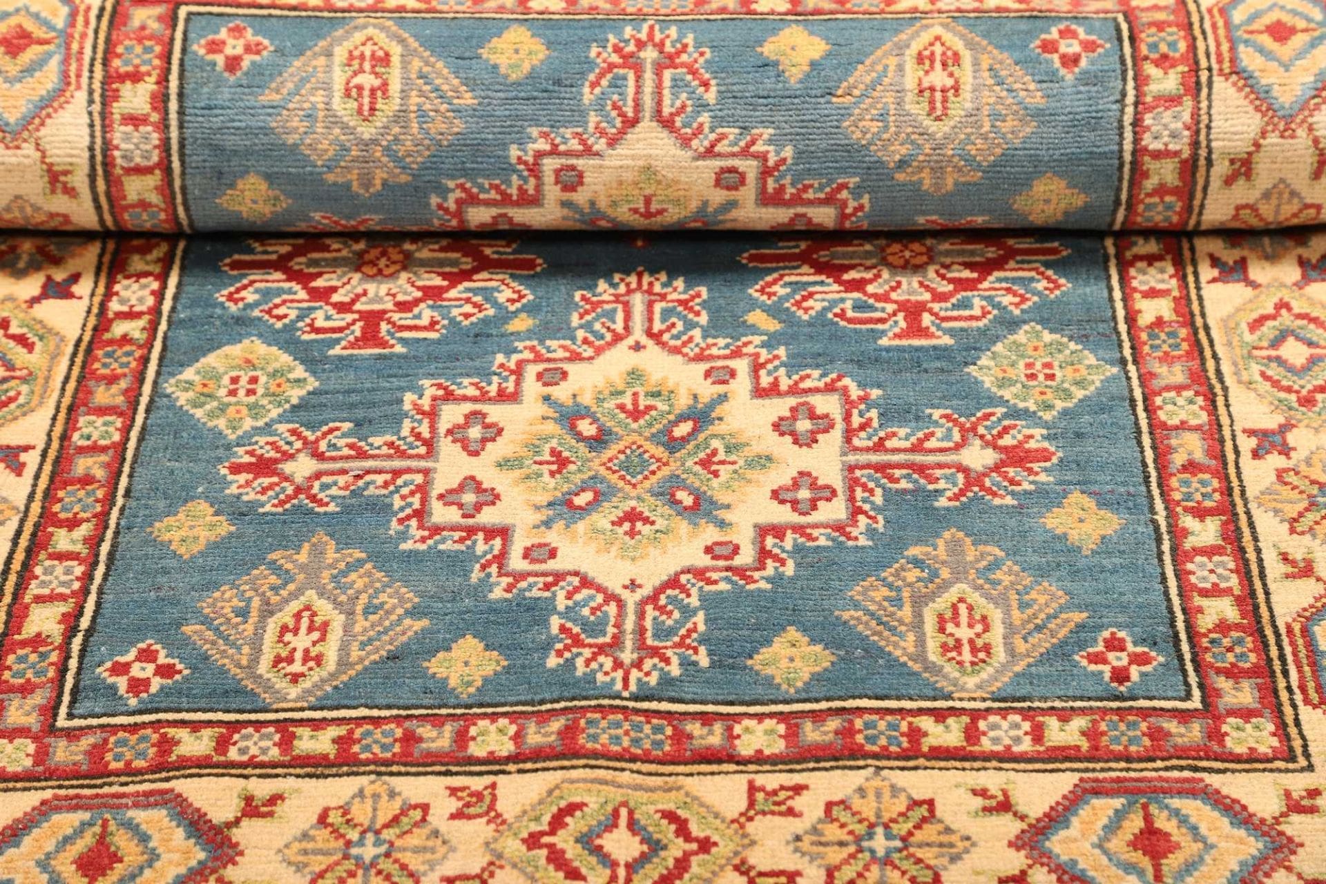 Handgeknüpfter Kazak Orientteppich, 101 × 150 cm, Wolle
