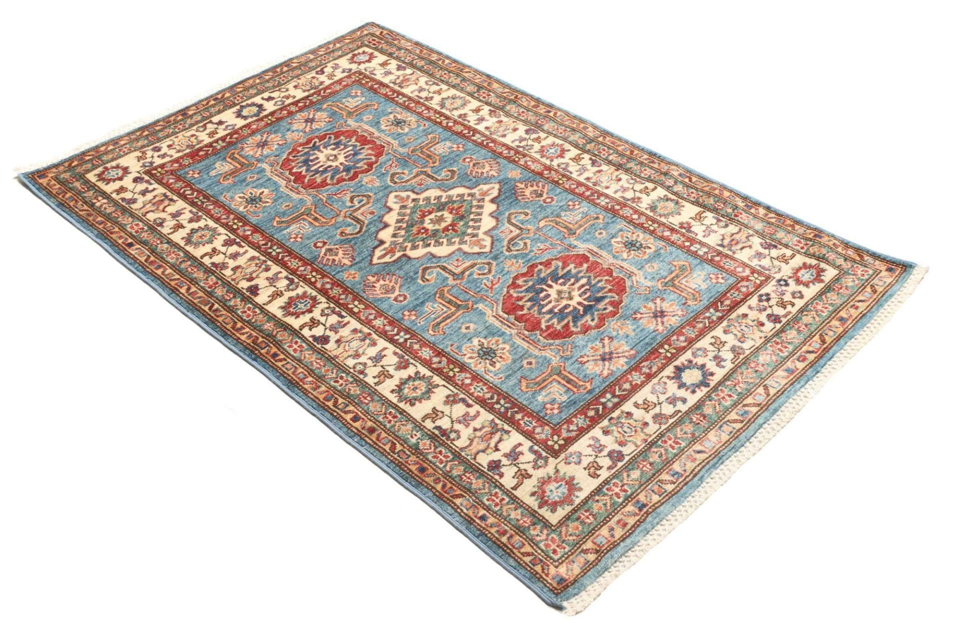 Kazak Orientteppich 102 × 152 cm aus Wolle, handgeknüpft