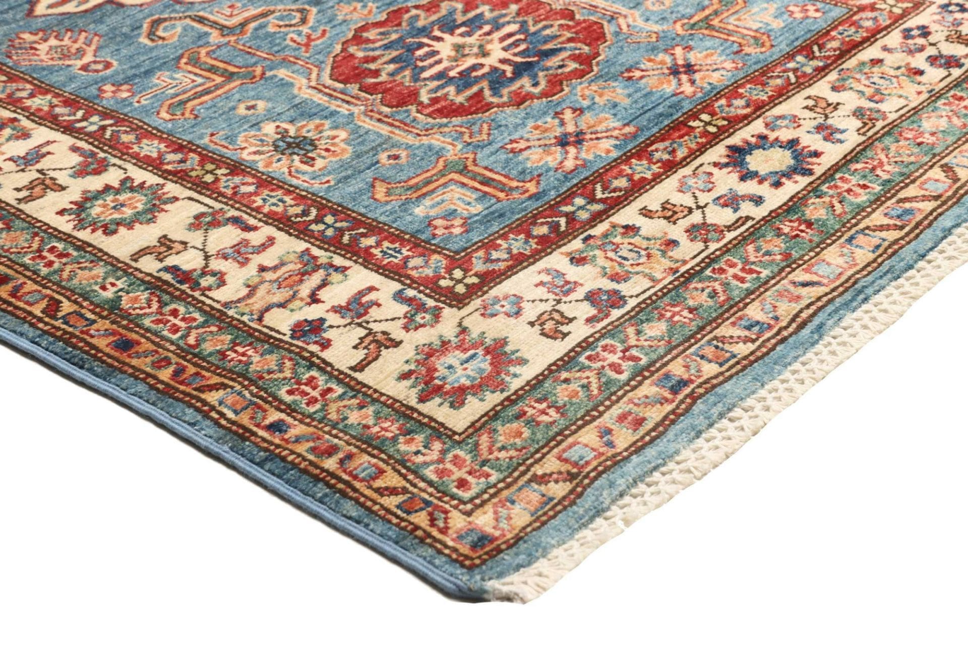 Kazak Orientteppich 102 × 152 cm aus Wolle, handgeknüpft