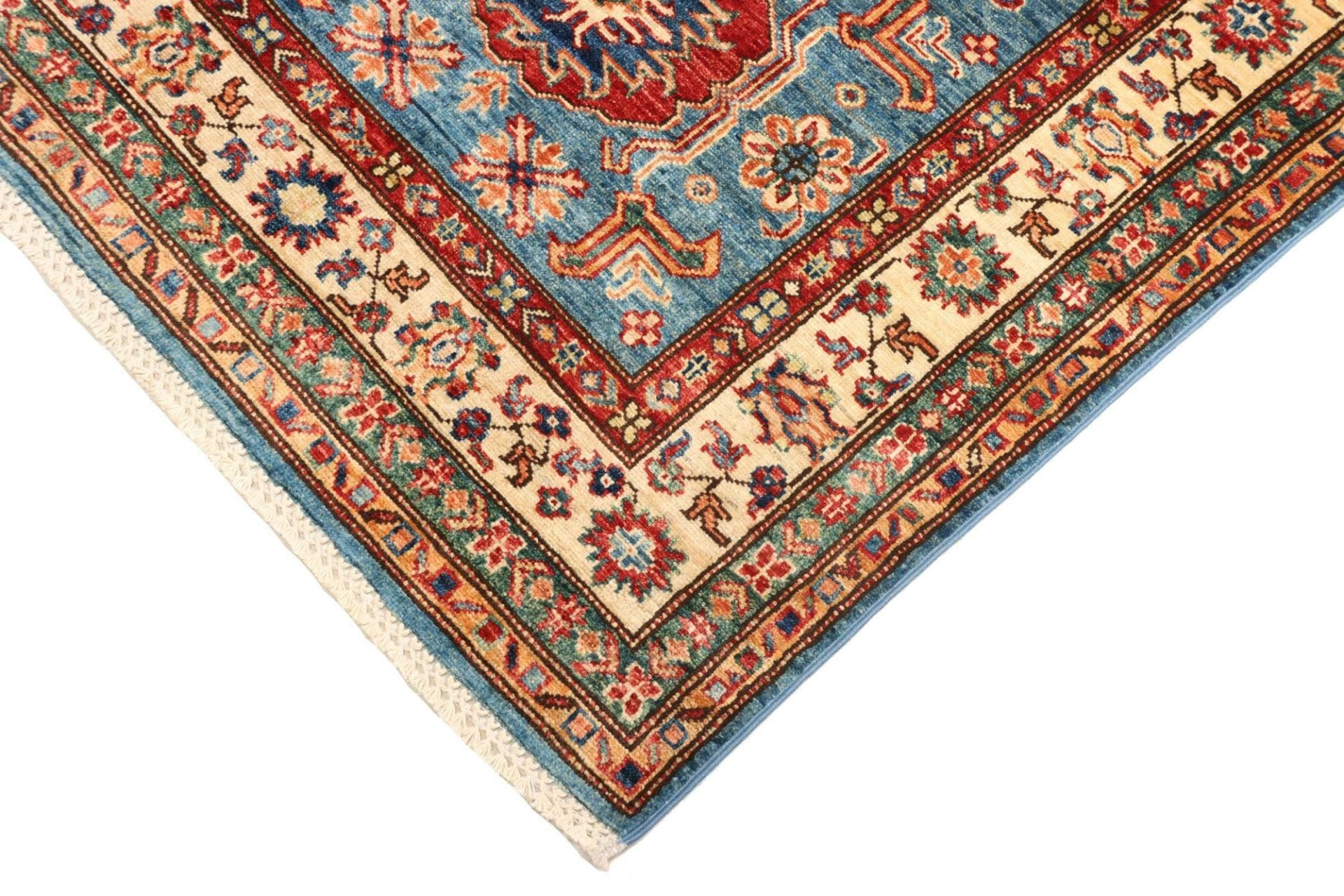 Kazak Orientteppich 102 × 152 cm aus Wolle, handgeknüpft