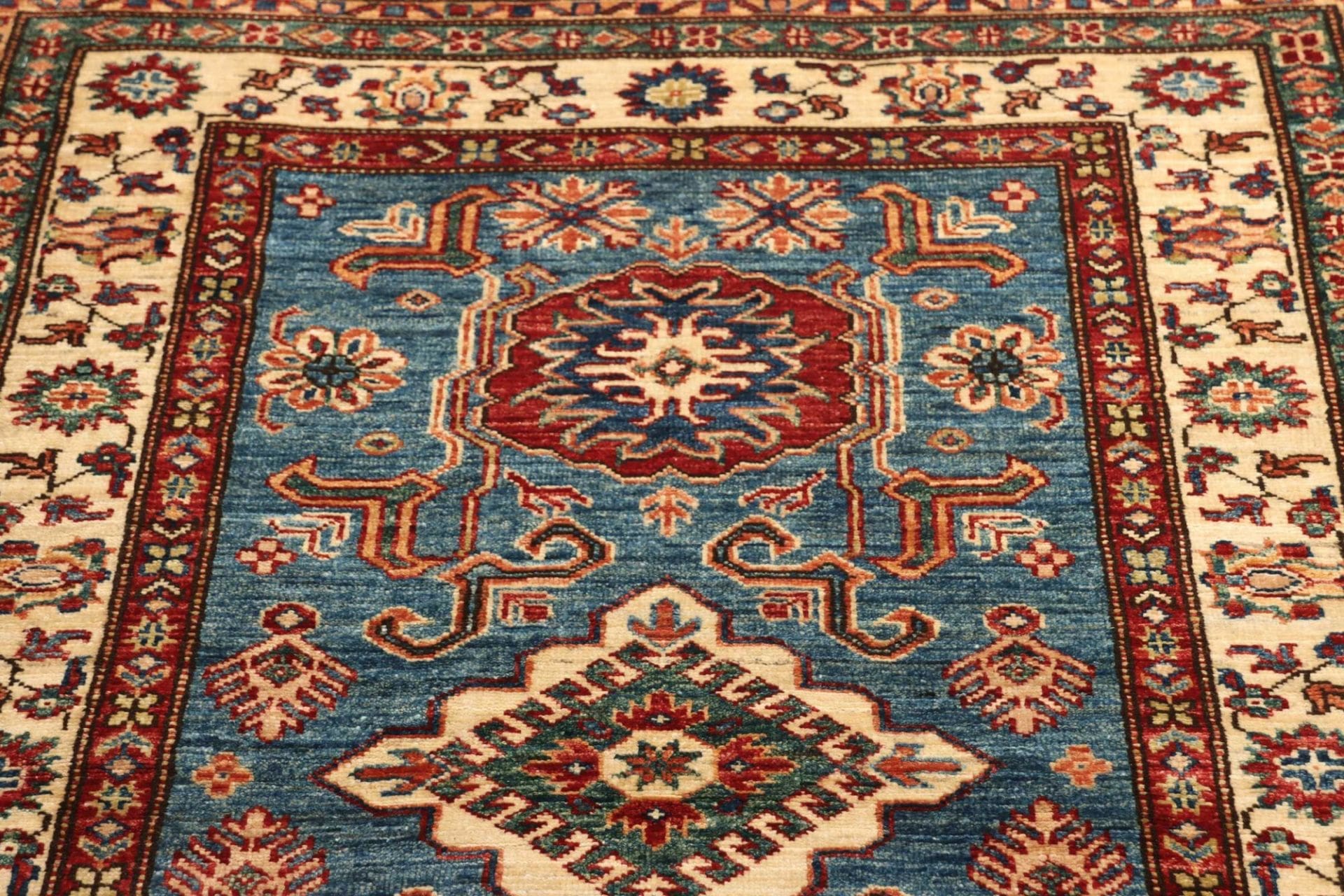 Kazak Orientteppich 102 × 152 cm aus Wolle, handgeknüpft