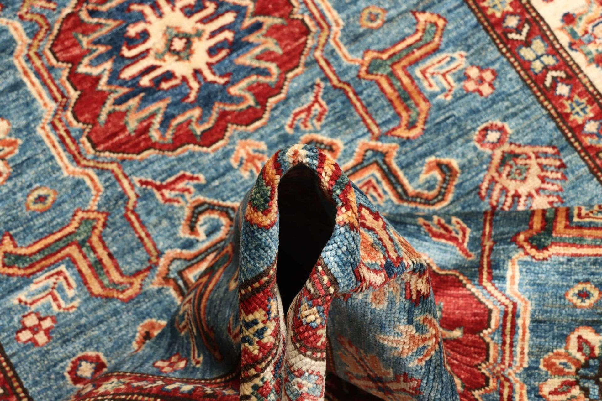 Kazak Orientteppich 102 × 152 cm aus Wolle, handgeknüpft