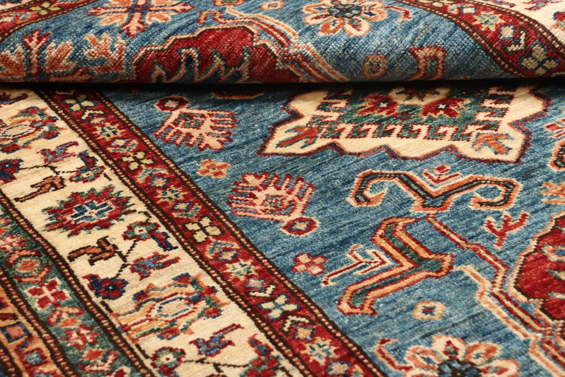Kazak Orientteppich 102 × 152 cm aus Wolle, handgeknüpft