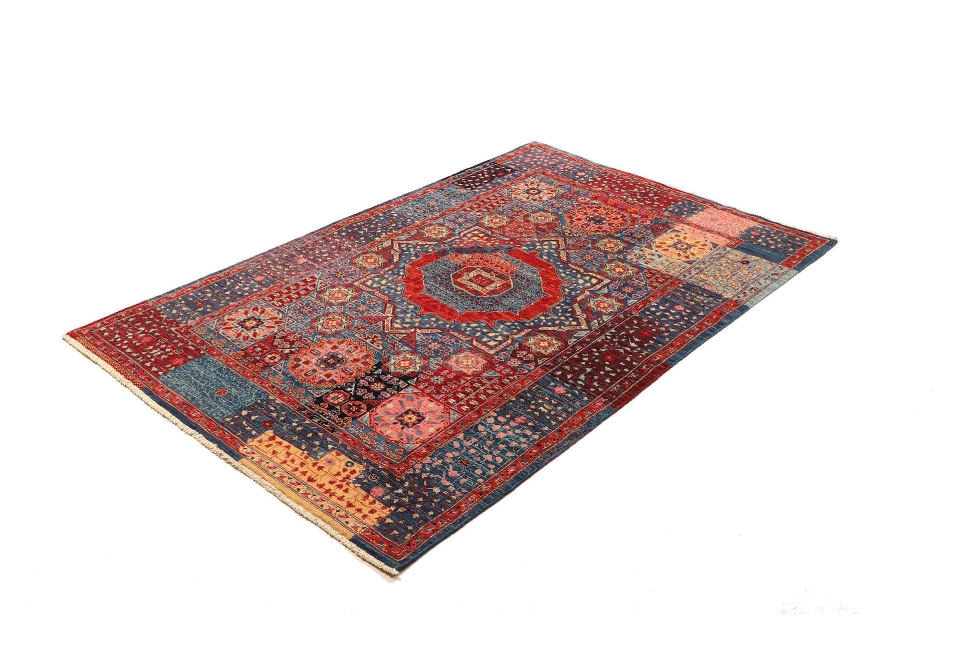 Handgeknüpfter Mamluk Orientteppich, 120 × 179 cm, Wolle