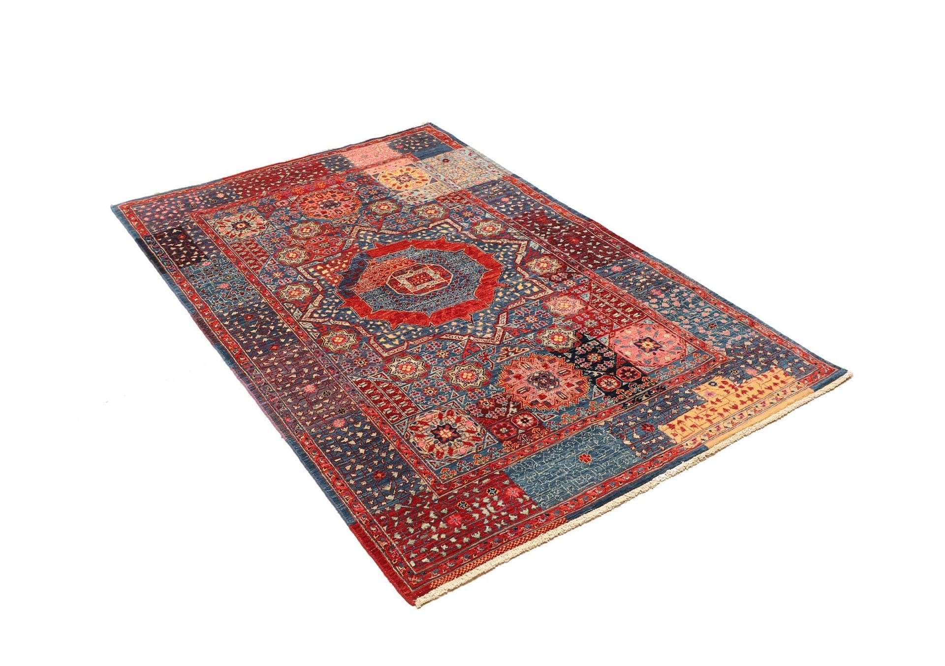 Handgeknüpfter Mamluk Orientteppich, 120 × 179 cm, Wolle