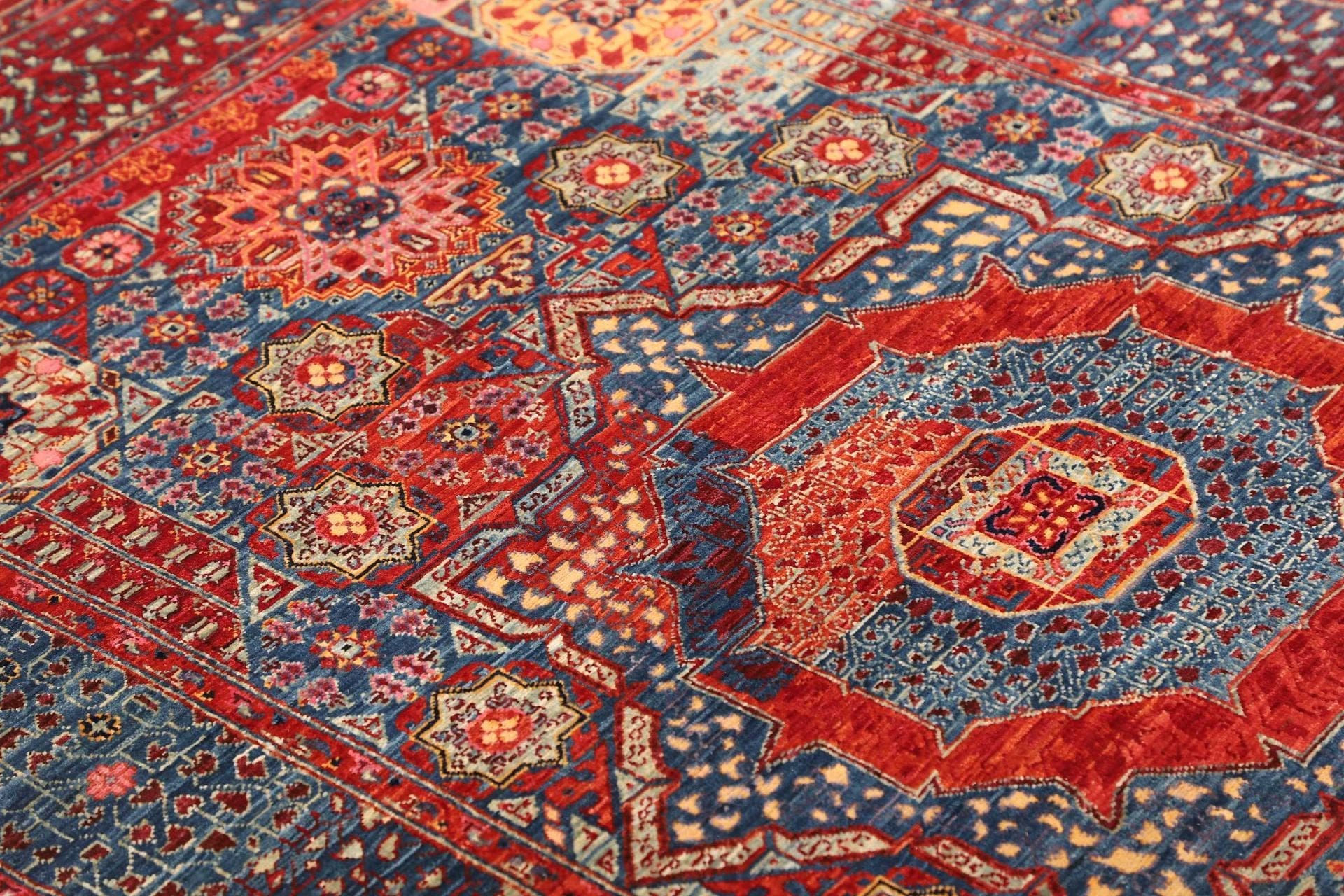 Handgeknüpfter Mamluk Orientteppich, 120 × 179 cm, Wolle